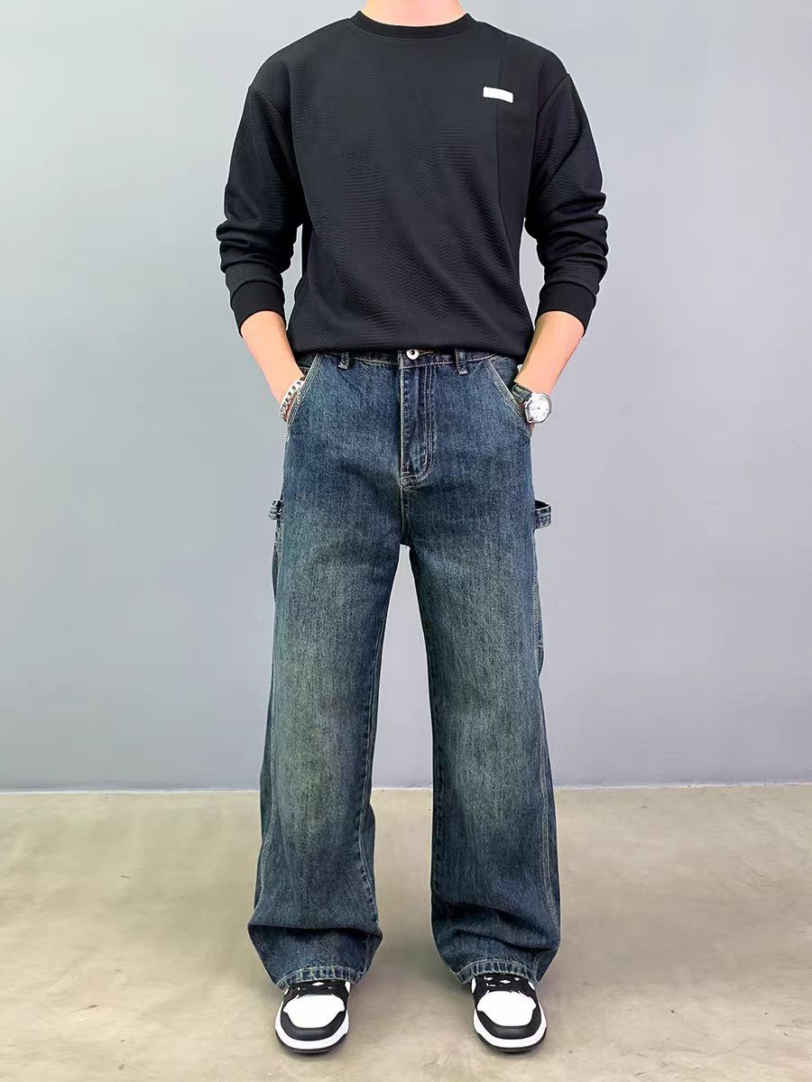 Japanese Brand × Vintage Vintage high street washed and distressed work jeans Size US 36 / EU 52 - 3 Thumbnail