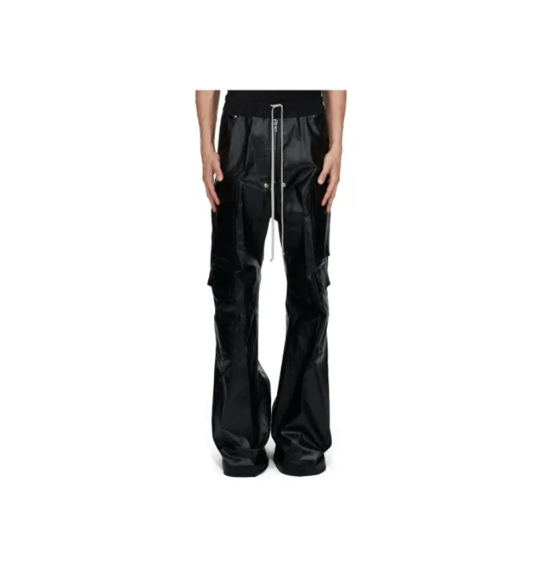 Rick Owens Rick Owens DRKSHDW Drawstring Cargo Flared Pants Size US 34 / EU 50 - 1 Thumbnail