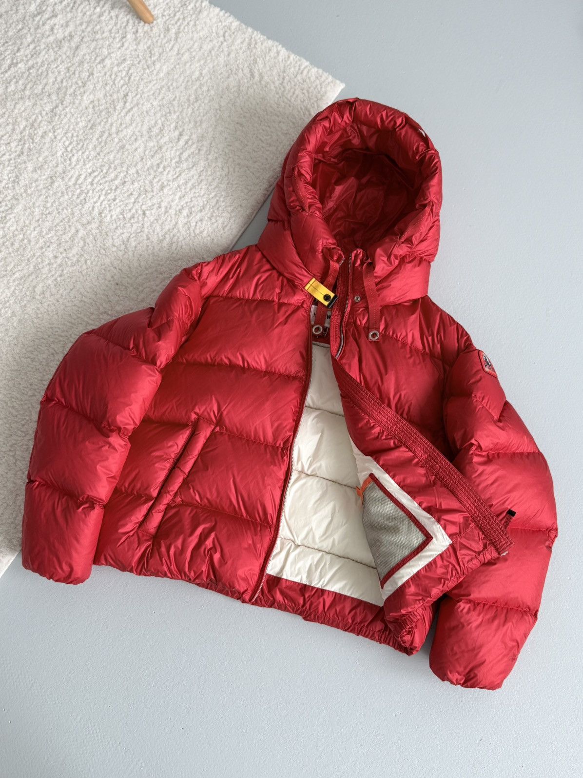 Parajumpers PARAJUMPERS Hooded Down Puffer Hollywood Jacket Red Women’s Size XL / US 12-14 / IT 48-50 - 3 Thumbnail