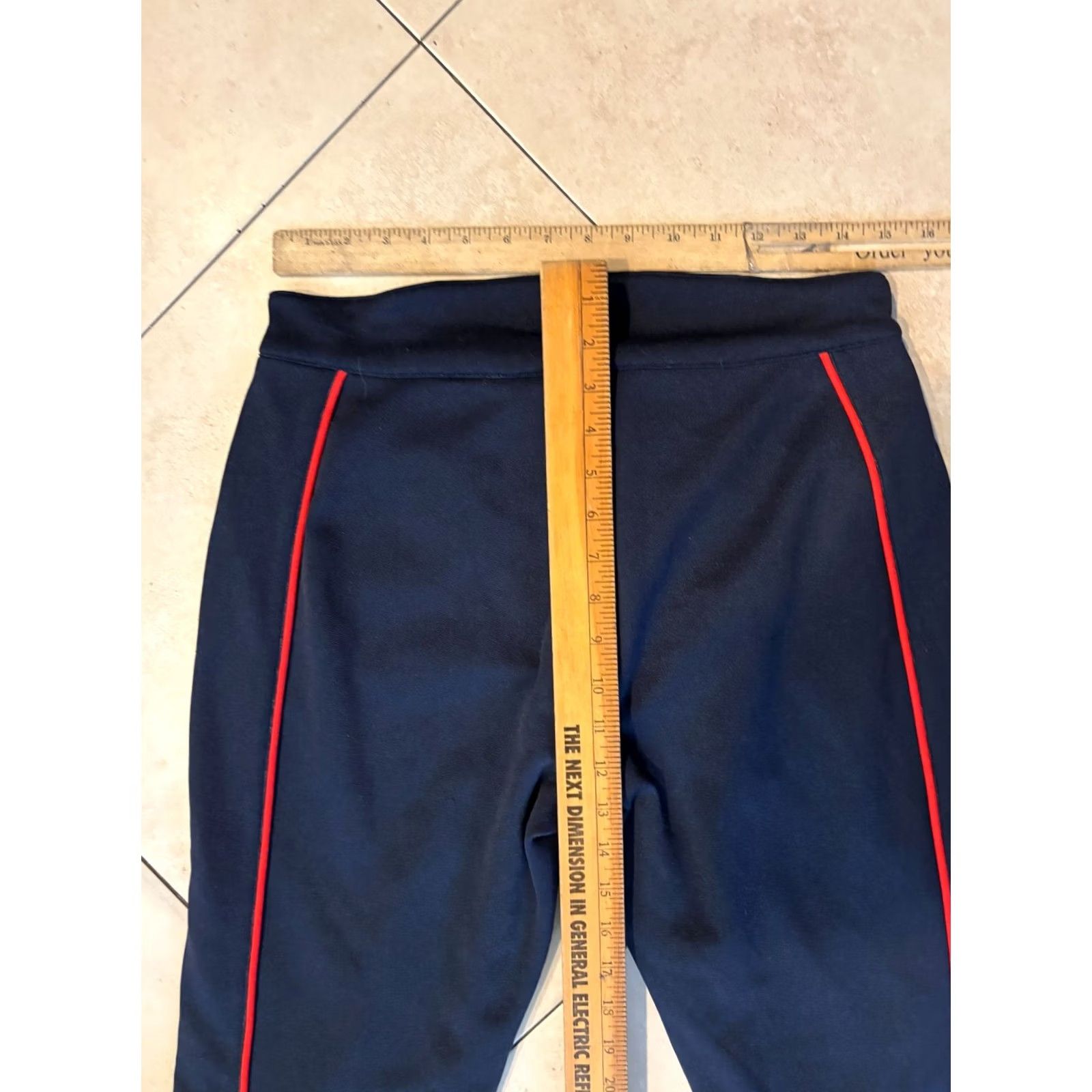 Adidas adidas Y2K Pants Men's M Navy Blue 5544 Track Pants Athletic Regular 90s Theme Gym & Training Mens Size US 31 - 6 Thumbnail