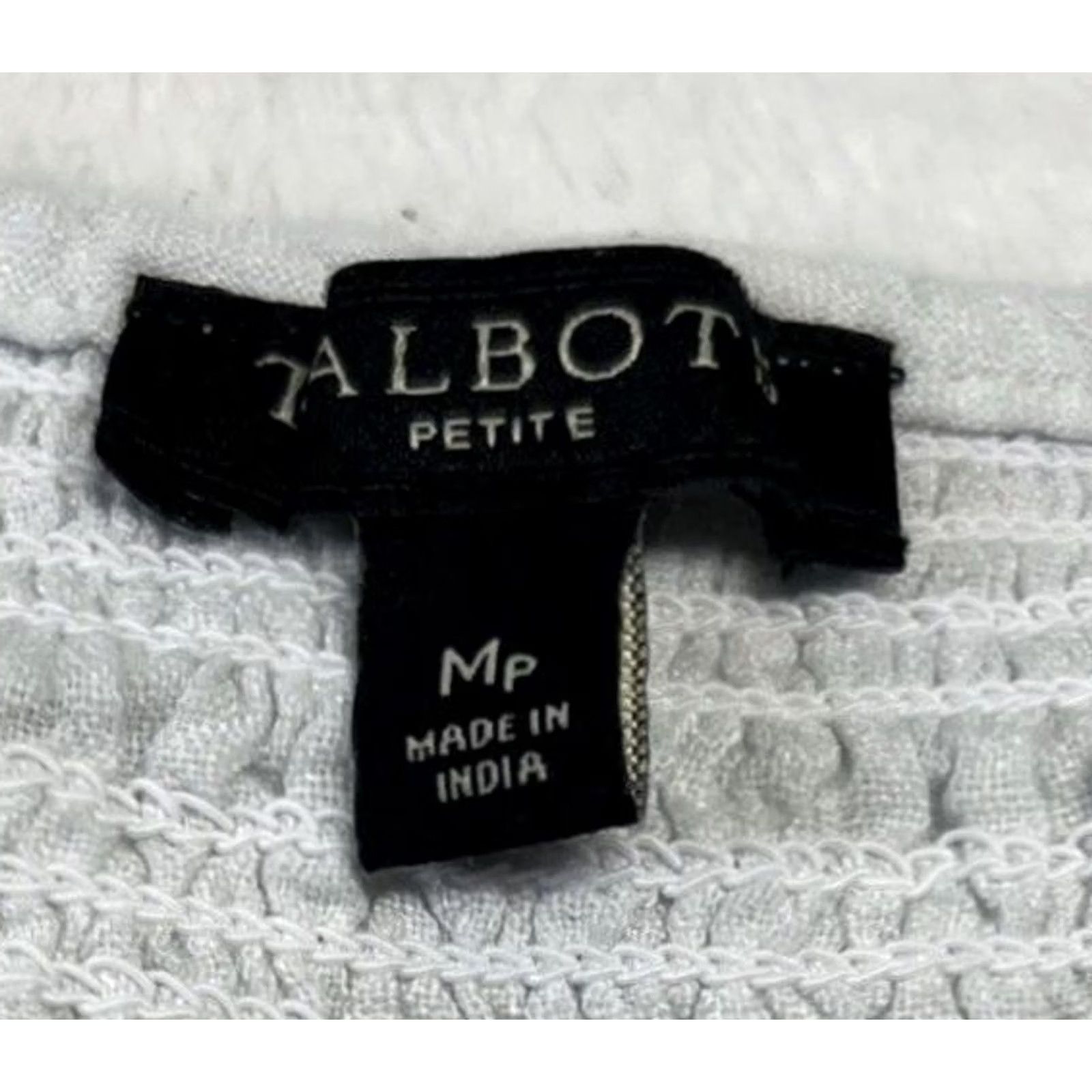 Talbots Talbots Blouse Shirt Linen 100% Stripe Hem V-Neck Short Sleeve Petite Medium Smocked Neck Summer Gray Womens Size M / US 6-8 / IT 42-44 - 4 Thumbnail