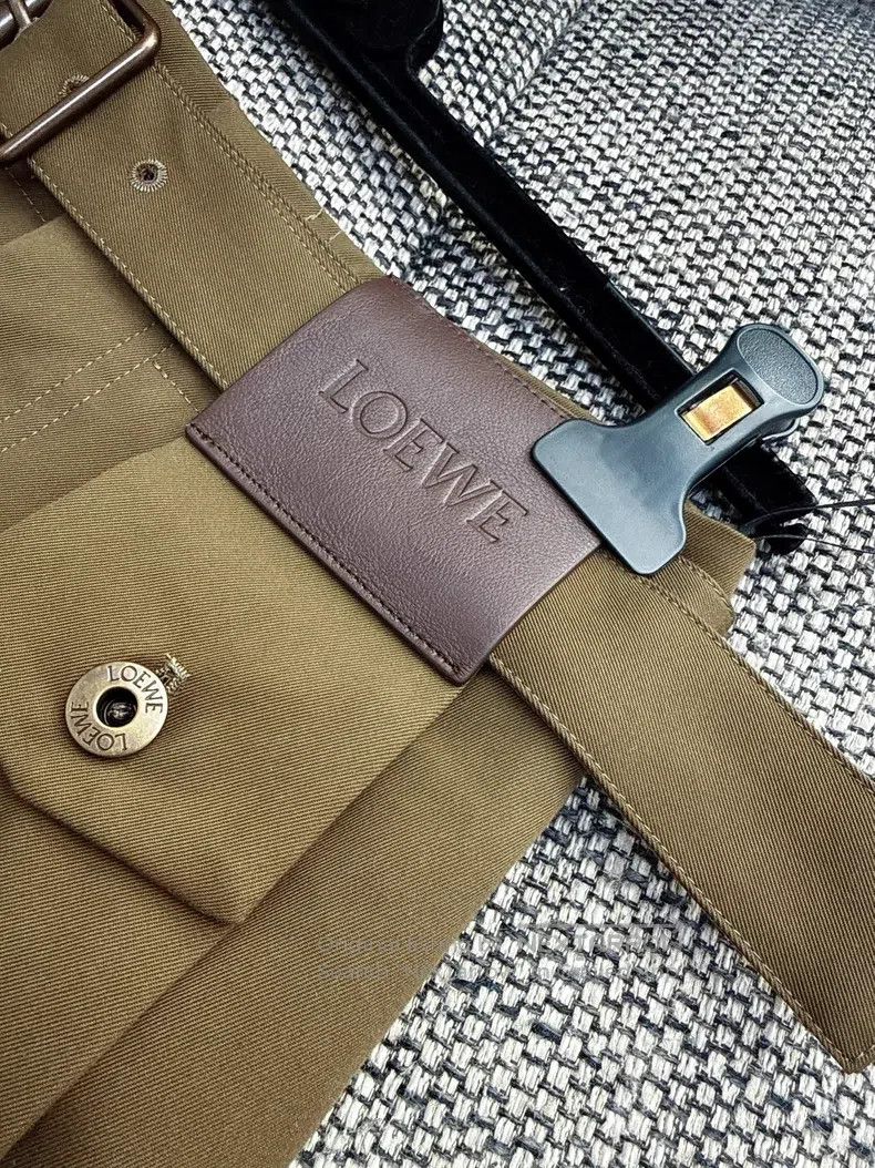 Loewe Loewe Khaki Green Straight Leg Long Pants Size 42" / US 20 - 5 Thumbnail