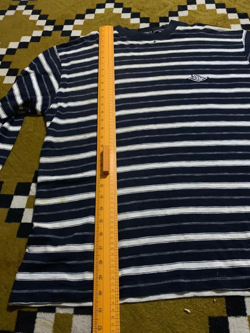 Japanese Brand e30 RARE SOUL BREAK stripe black/white strip T SHIRT Size US L / EU 52-54 / 3 - 2 Thumbnail