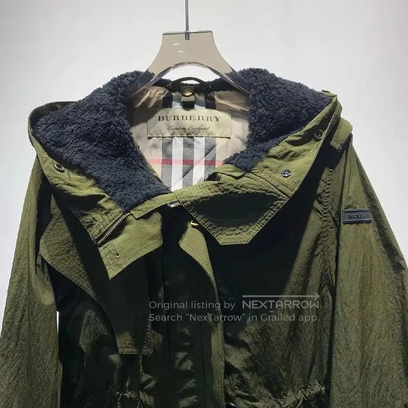 Burberry Burberry Military Green Cotton Trench Coat. Size XS / US 0-2 / IT 36-38 - 5 Thumbnail