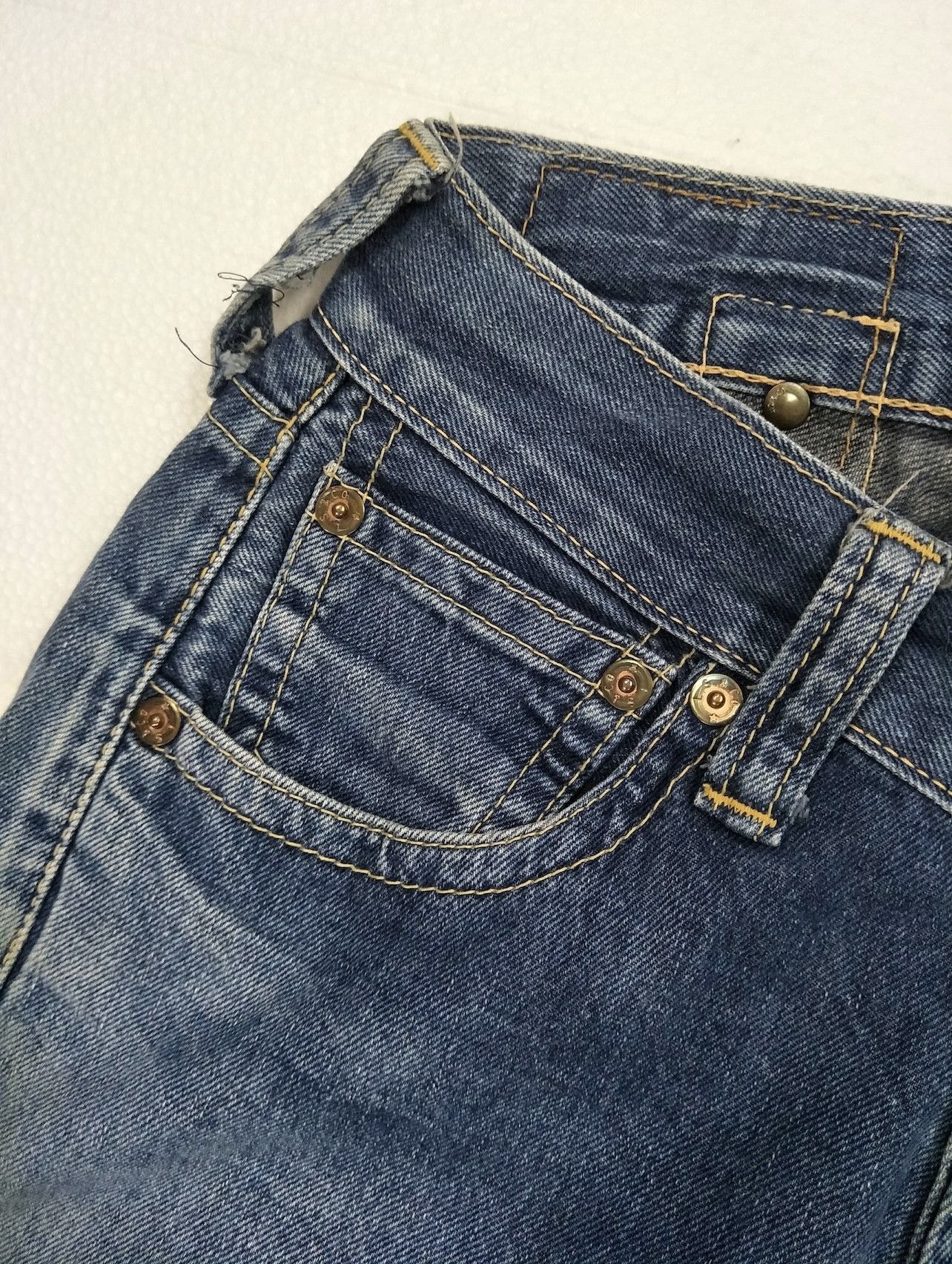If Six Was Nine × Levi's × Vintage Levis Buckle Baggy Wide Leg Flamming Stitch Travis Scott Size US 30 / EU 46 - 8 Thumbnail