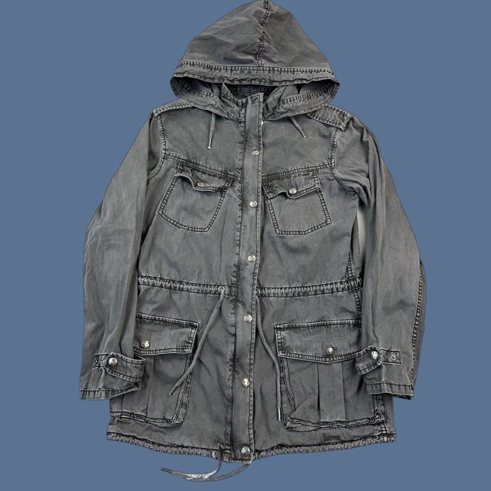Vintage Talula Jacket Womens XS Gray Hooded Utility Military Trooper Drawstring Jacket Women XS Gray Hooded Utility Military Trooper Drawstring Size XS / US 0-2 / IT 36-38 - 1 Thumbnail