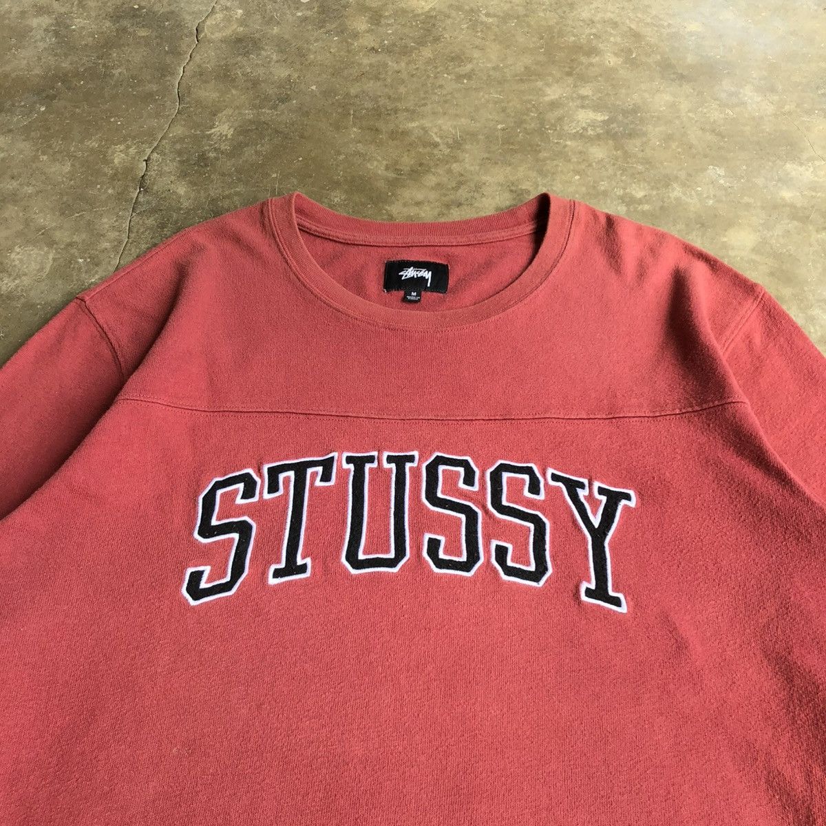 Stussy Stussy Kent Football Embroidery Longslevee Tee Size US XL / EU 56 / 4 - 4 Thumbnail