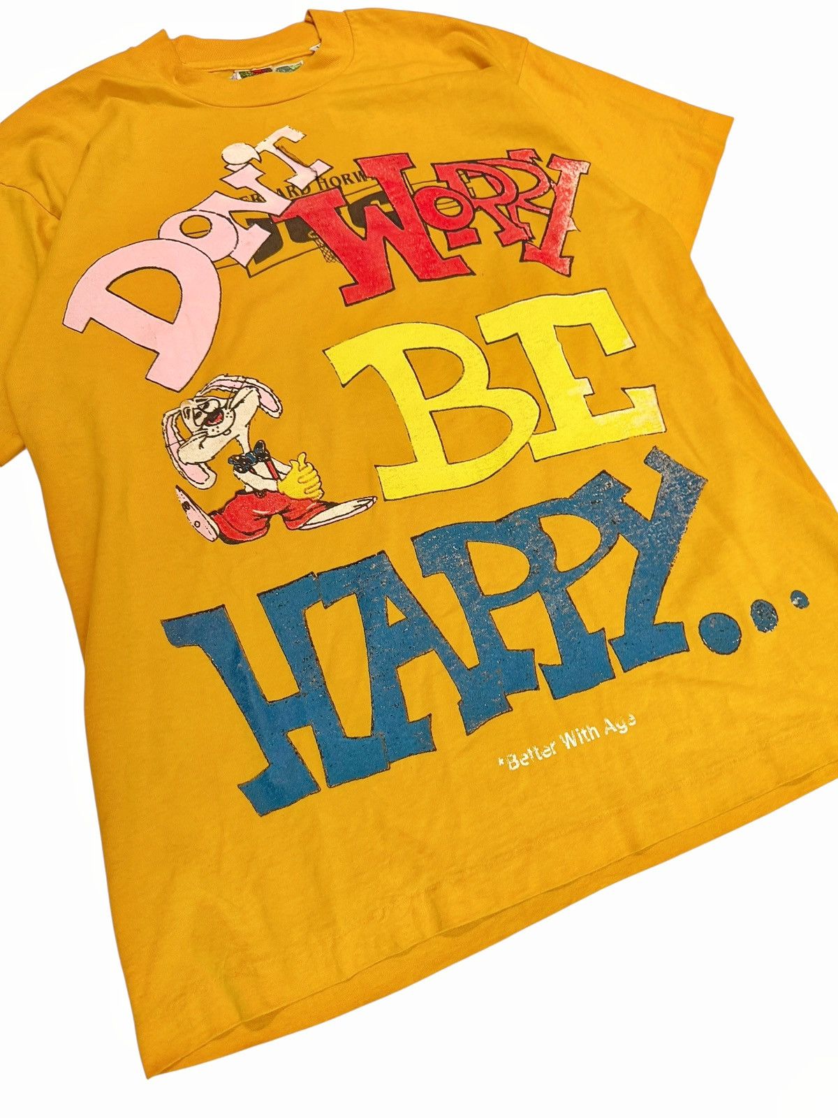 Better With Age Honey Upcycled Vintage Shirt Acid Rabbit Size US L / EU 52-54 / 3 - 3 Thumbnail