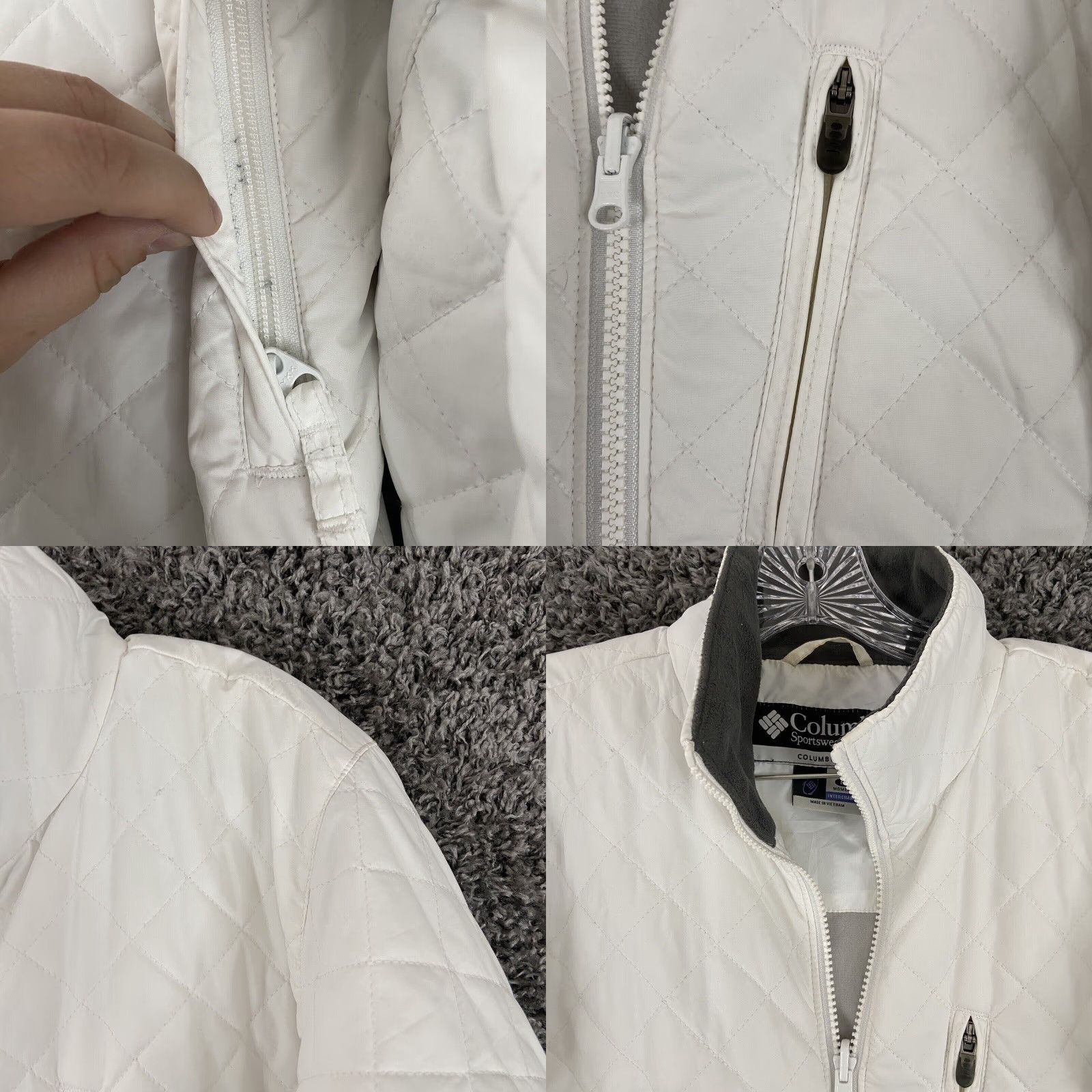 Vintage Columbia Sportswear Company Puffer Jacket Women’s M White Zip Up Pockets Size M / US 6-8 / IT 42-44 - 8 Thumbnail