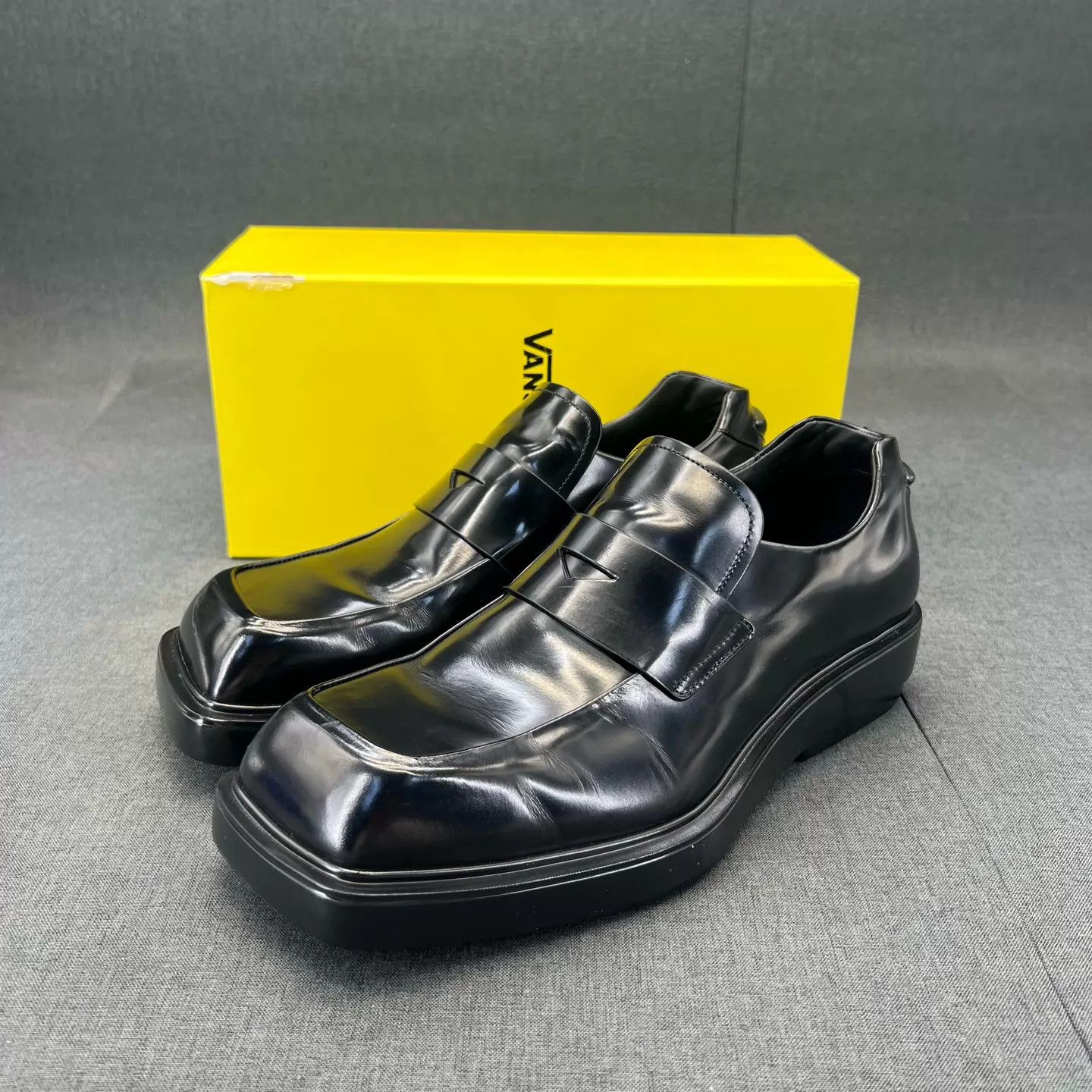 Prada Prada Platform Square Toe Loafers Black US 6.5 Size US 6.5 / EU 39-40 - 1 Thumbnail