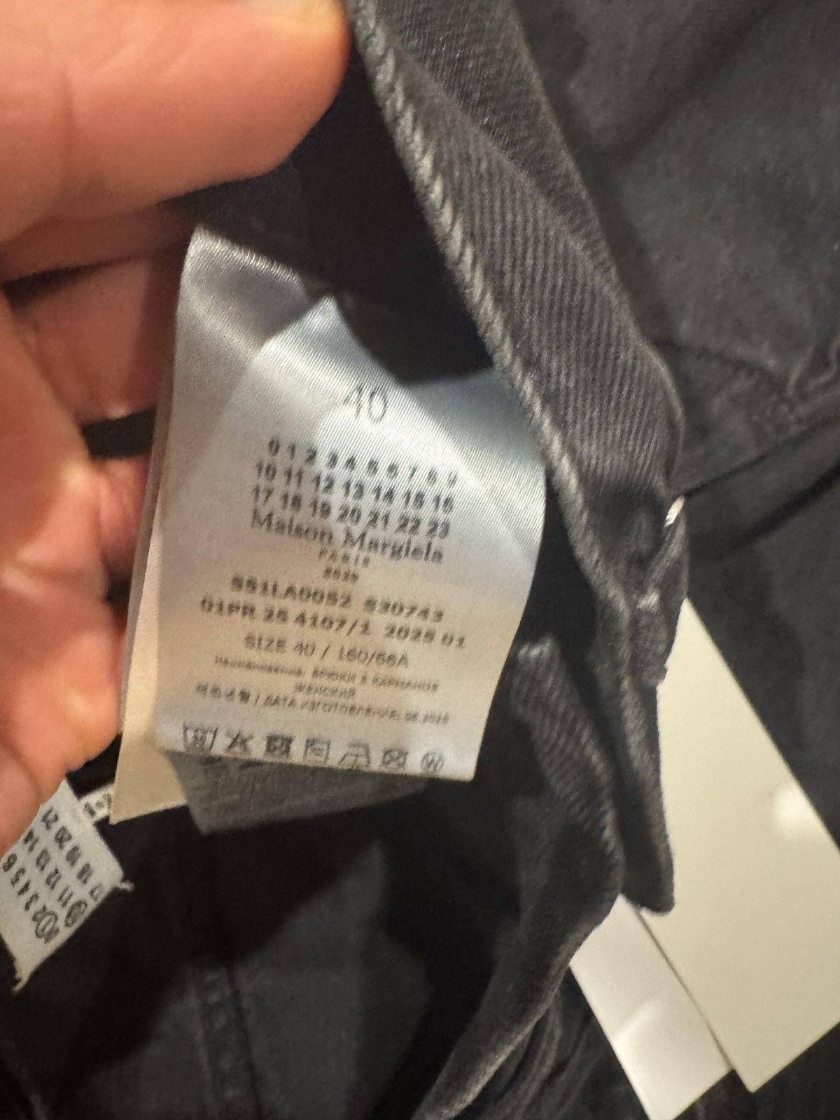 Maison Margiela Maison Margiela Straight Jeans With Contrasted Pockets Black Size US 31 - 4 Thumbnail