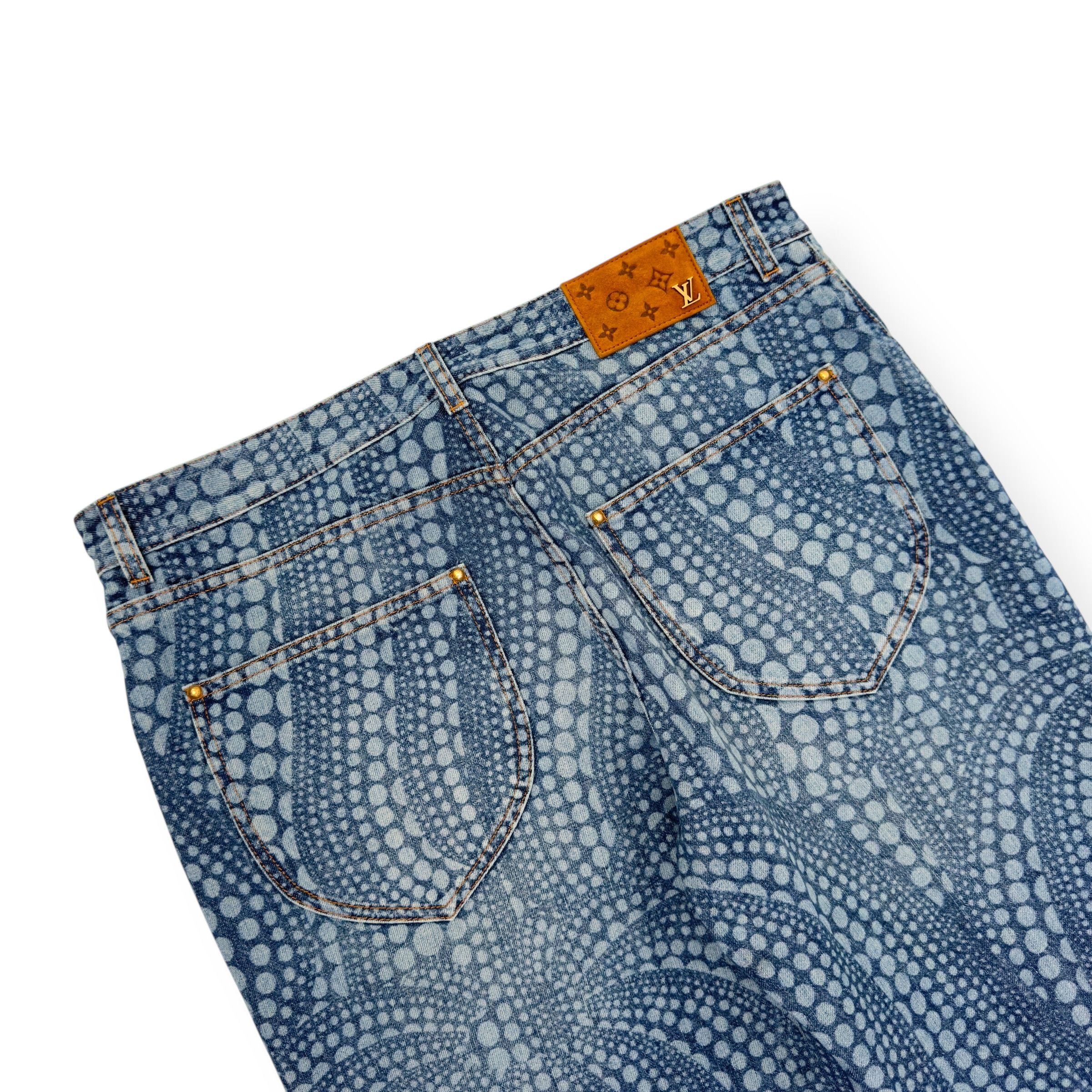 Louis Vuitton LOUIS VUITTON X YAYOI KUSAMA PUMPKIN PRINT DENIM JEANS W34” Size US 34 / EU 50 - 4 Thumbnail