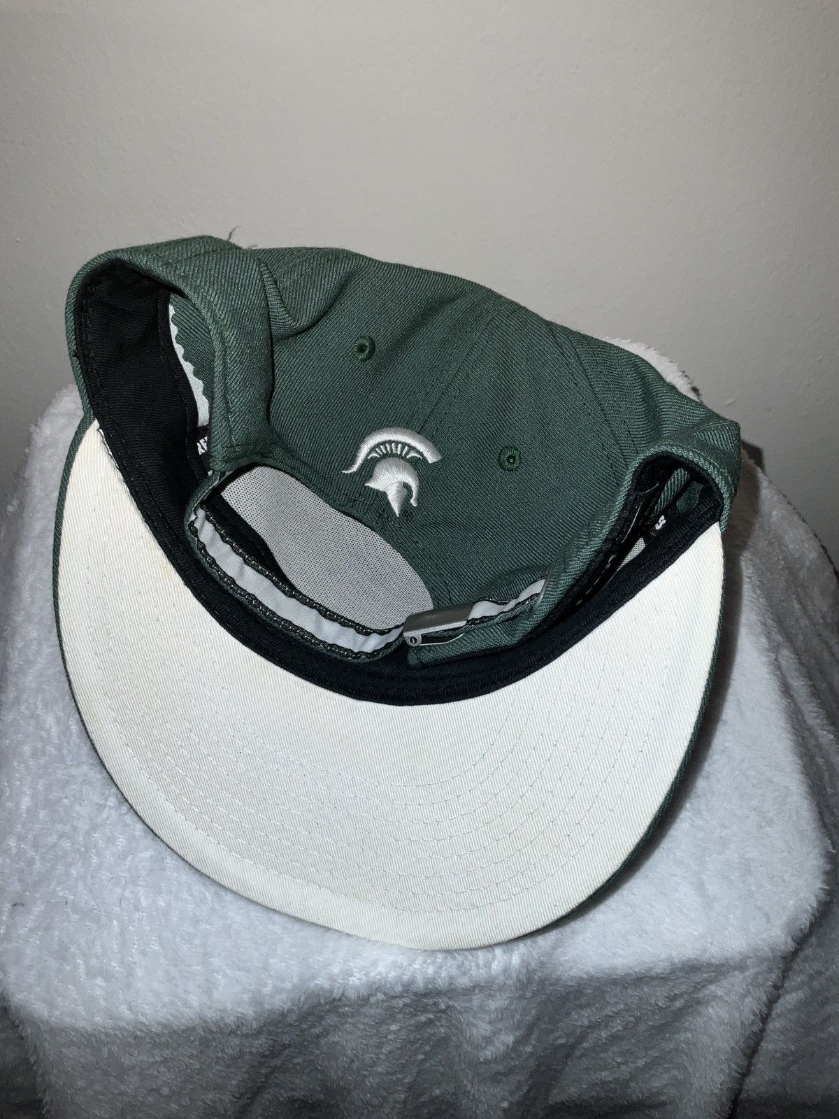 Nike Rare Michigan Statw Go Green Go White StrapBack Hat Size ONE SIZE - 4 Thumbnail