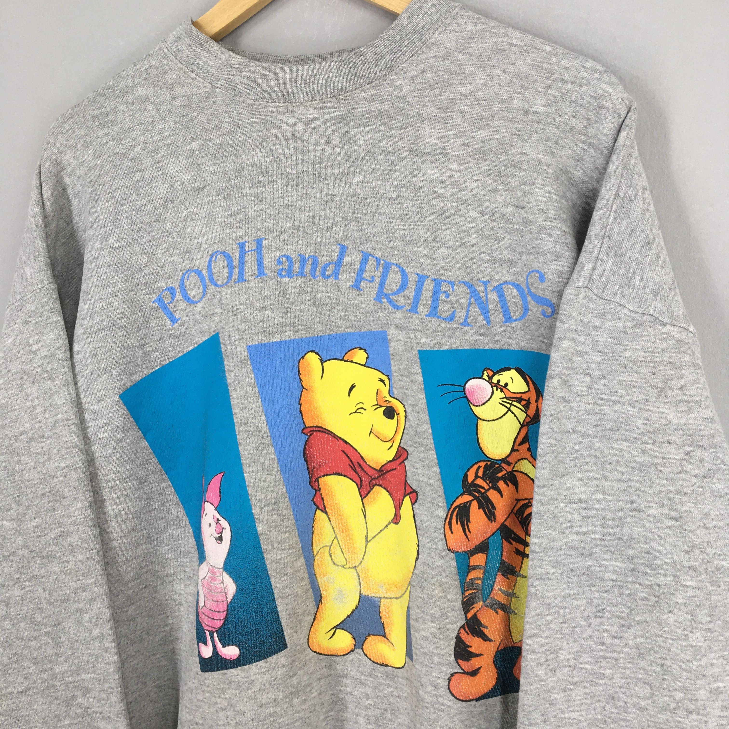 Disney Vintage Winnie The Pooh Disney Gray Sweatshirt XLarge Size US XL / EU 56 / 4 - 3 Thumbnail