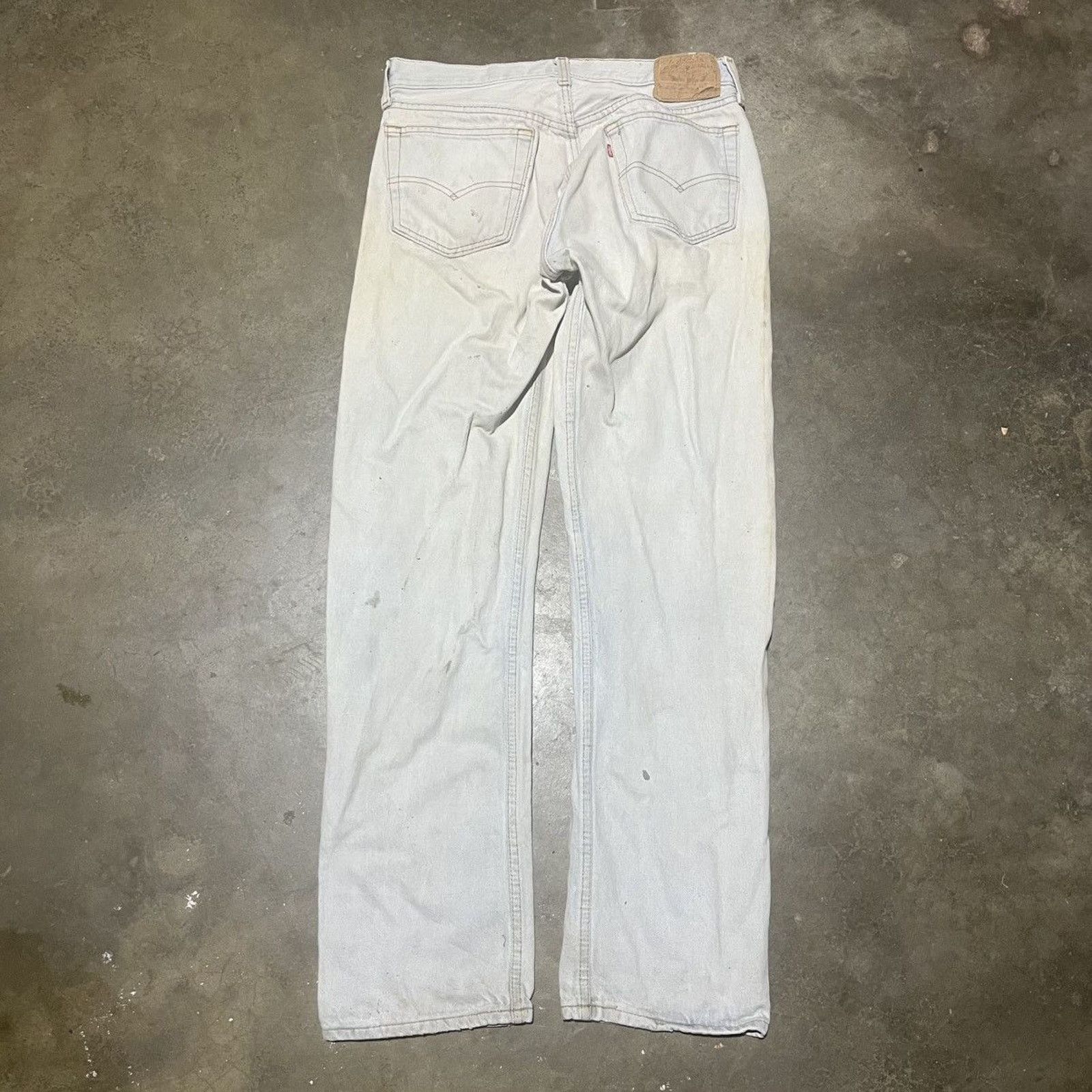 Levi's × Vintage Vintage 80s Levi's 501 Light Wash Straight Leg Jeans 31x31 Size US 31 - 3 Thumbnail