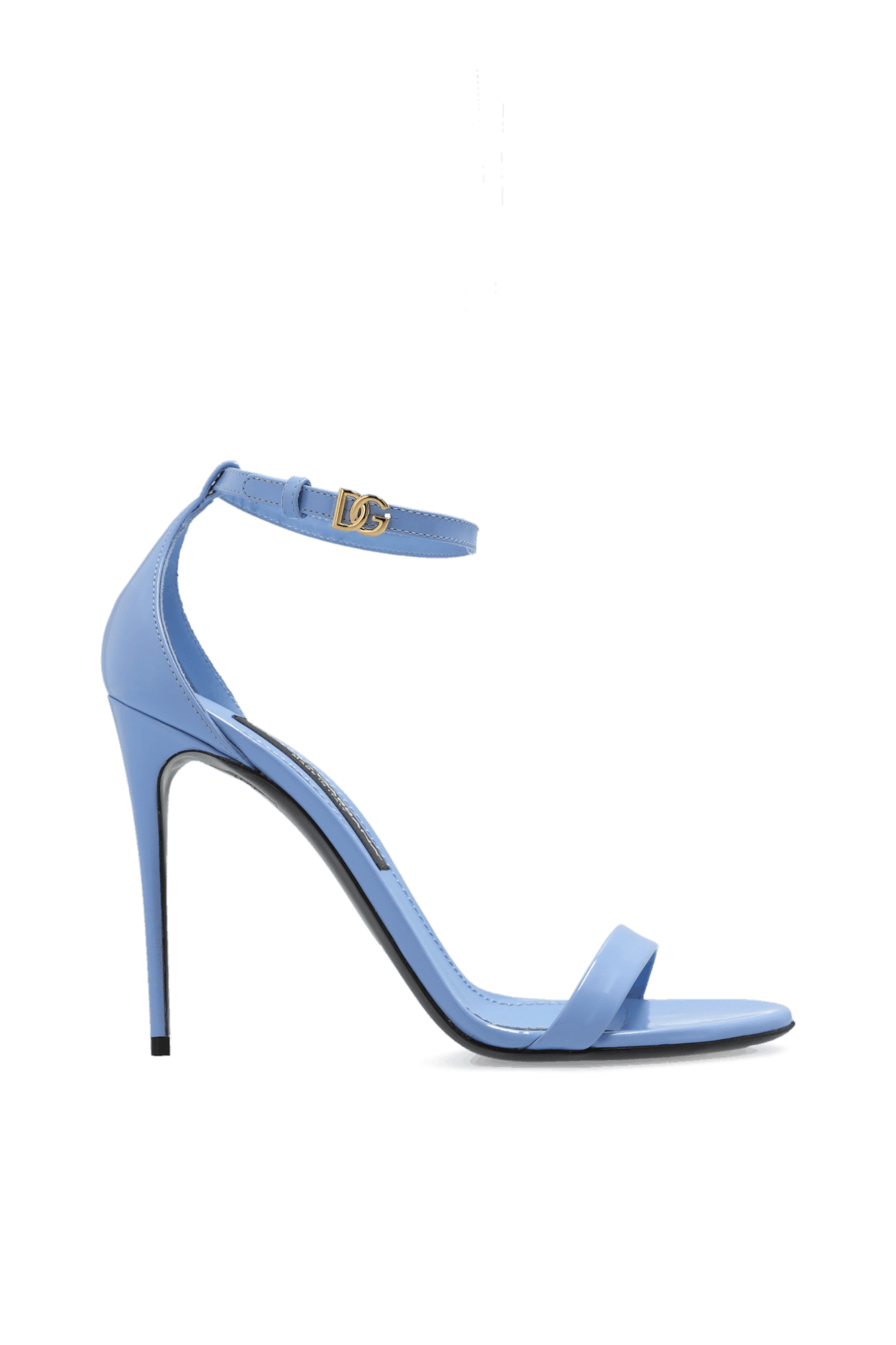 Dolce & Gabbana o1s22i1n0225 Glossy Leather Sandals in Light Blue Size US 9 / IT 39 - 1 Thumbnail