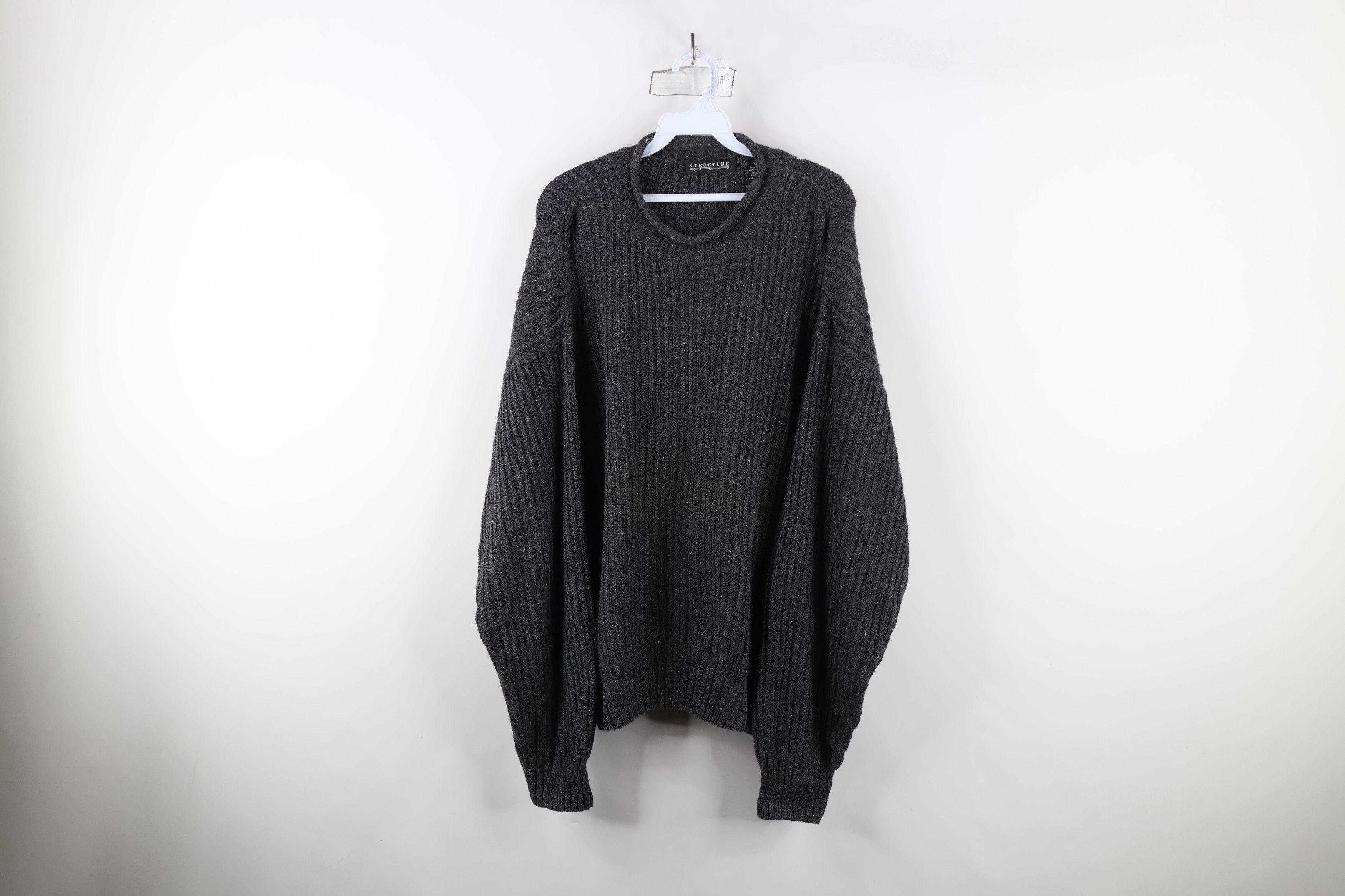 Vintage Vintage 90s Streetwear Heavyweight Marled Ribbed Sweater Size US XL / EU 56 / 4 - 1 Thumbnail