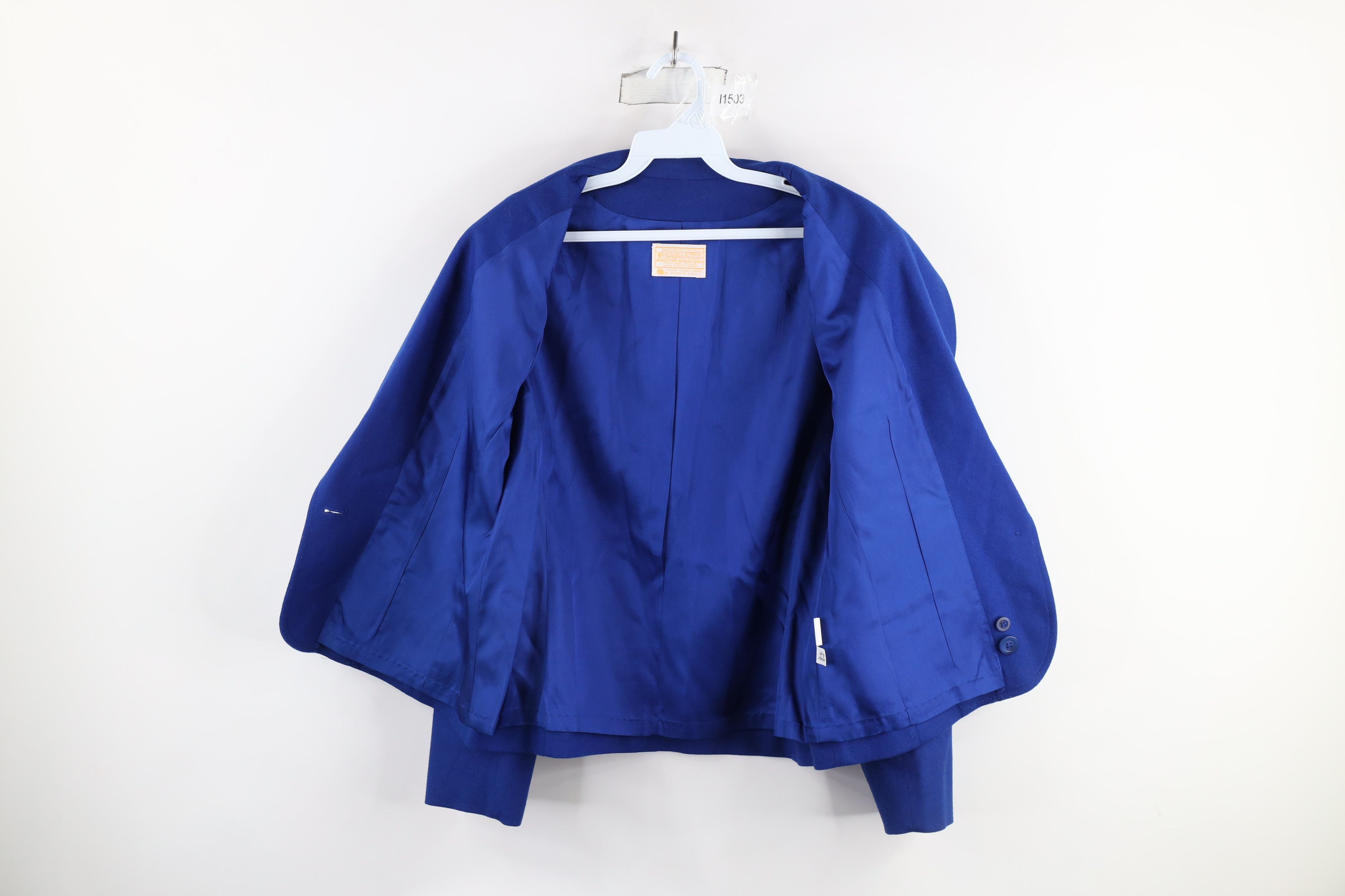 Pendleton × Vintage Vintage 90s Pendleton Suit Coat Blazer Jacket Blue USA Size XL / US 12-14 / IT 48-50 - 8 Thumbnail