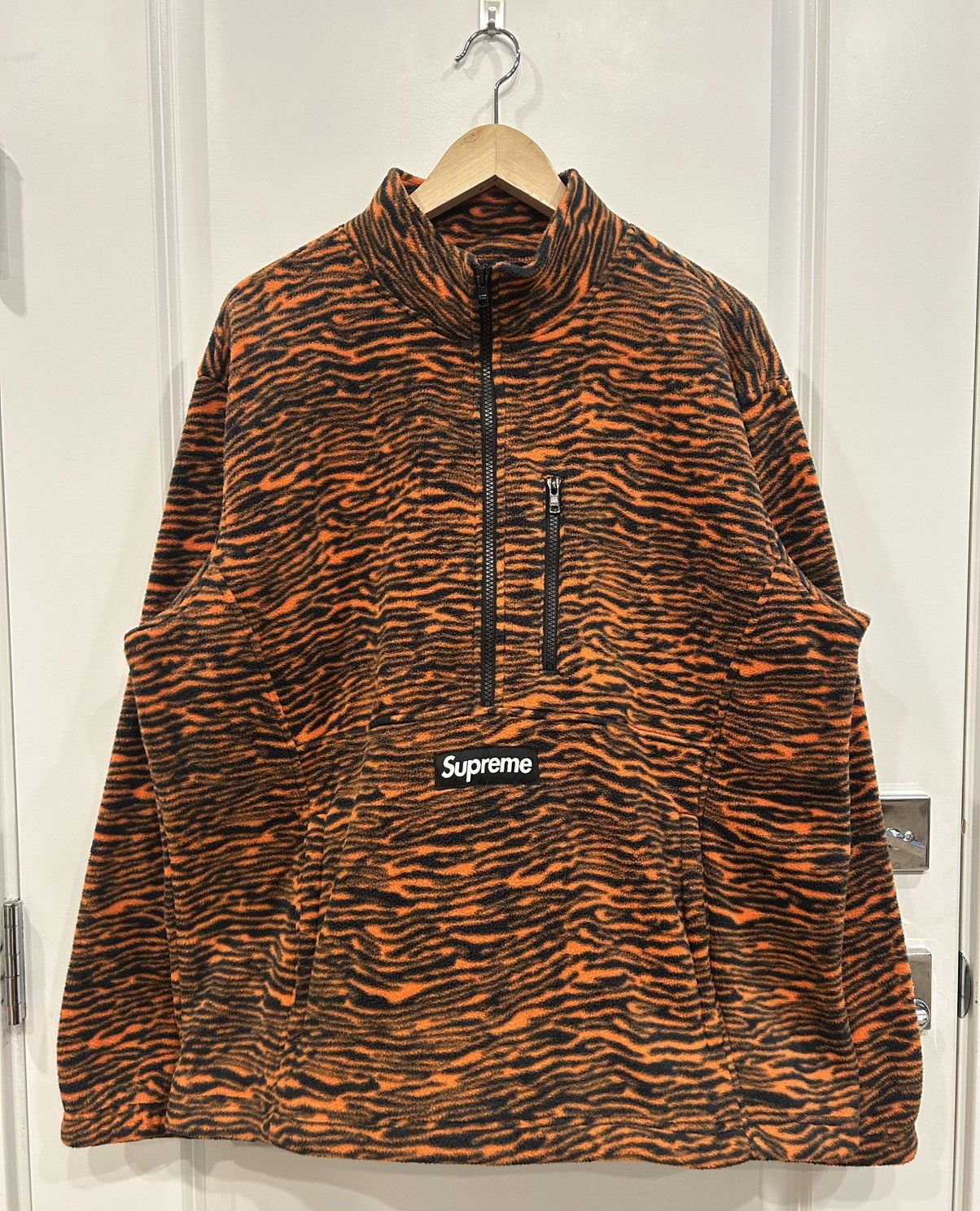 Supreme Supreme FW21 Polartec Half Zip Pullover “Tiger” Size Large 