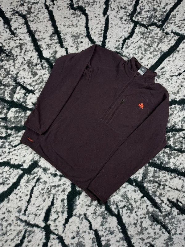 Nike Nike Acg Brown Zip Fleece Sweatshirt S Size US S / EU 44-46 / 1 - 2 Thumbnail