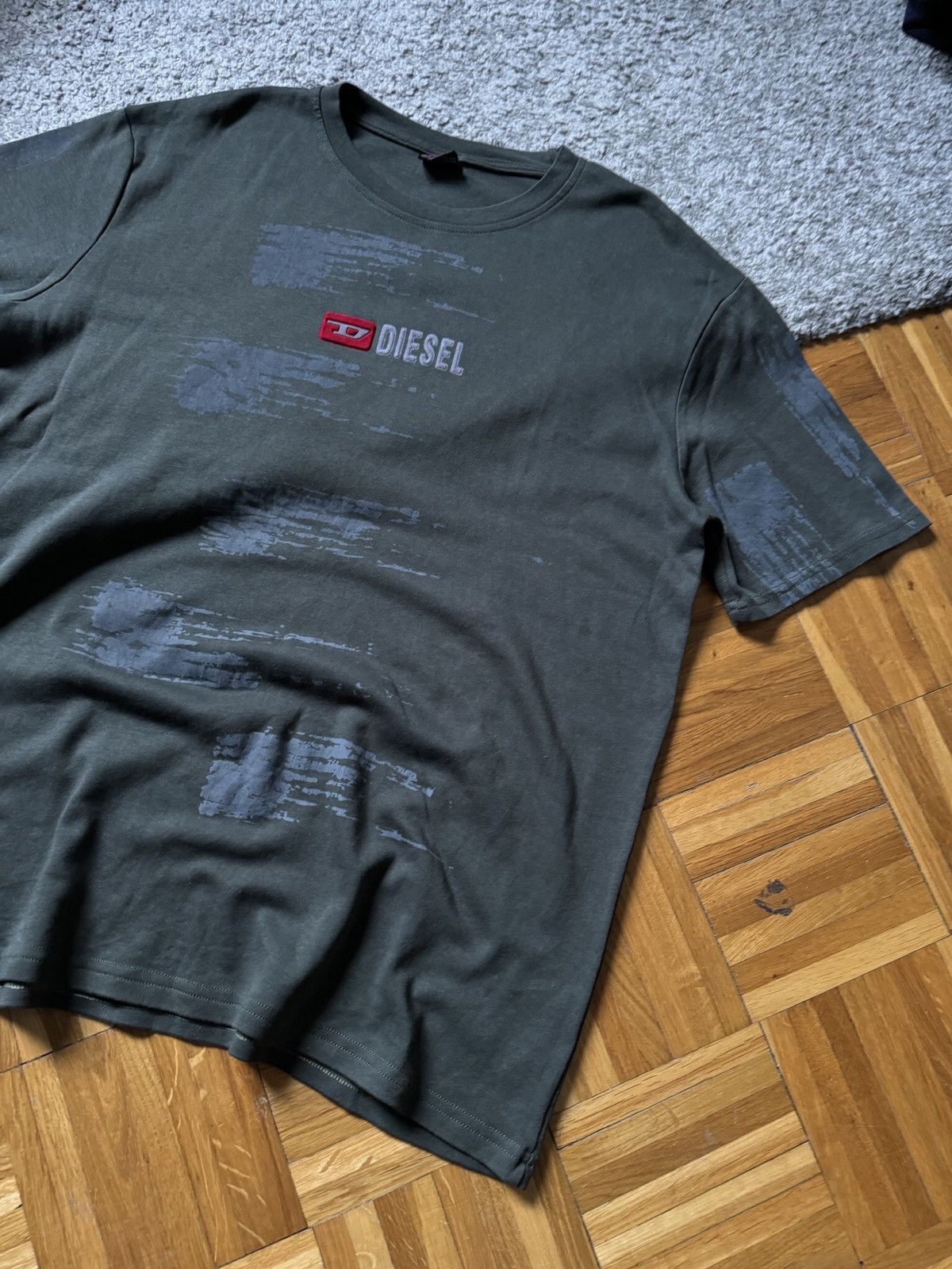 Diesel × Japanese Brand × Vintage Diesel Vintage T-Shirt Big Logo Distressed Faded Japanese Size US XL / EU 56 / 4 - 2 Thumbnail