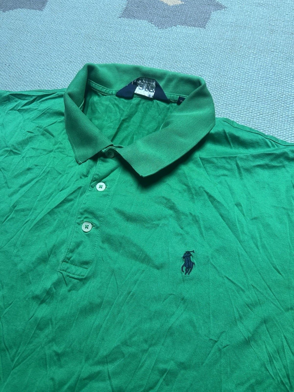 Vintage Vtg Polo Ralph Lauren golf polo shirt Pima cotton FLAW XL Size US XL / EU 56 / 4 - 2 Thumbnail