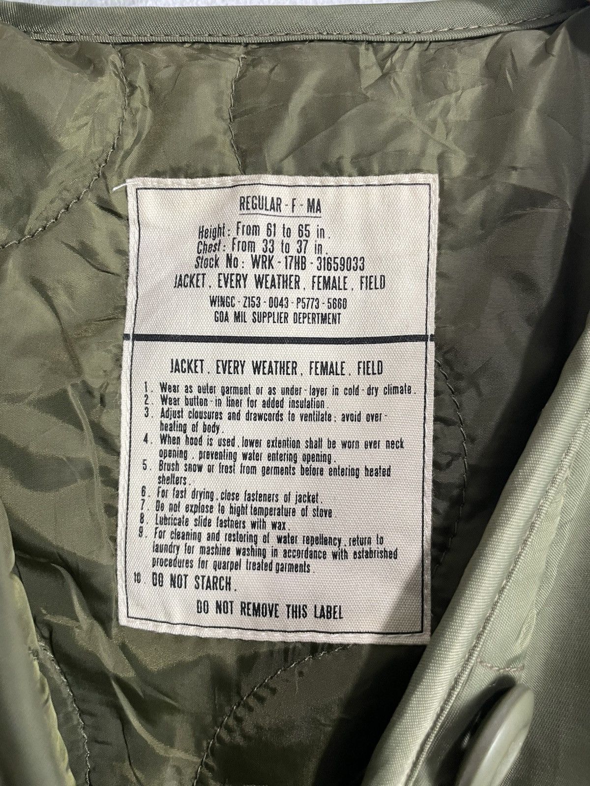 GOA G.O.A military Jacket Ma bomber Size M / US 6-8 / IT 42-44 - 4 Thumbnail