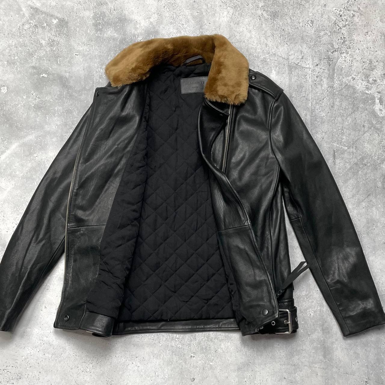 Allsaints Allsaints Sherwood Biker Leather Black Women’s Jacket Size S / US 4 / IT 40 - 20 Thumbnail