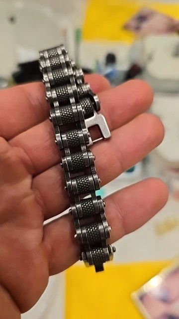 Other Biker Chain Link Bracelet Stainless Steel Punk Gift For Him Size ONE SIZE - 1 Thumbnail