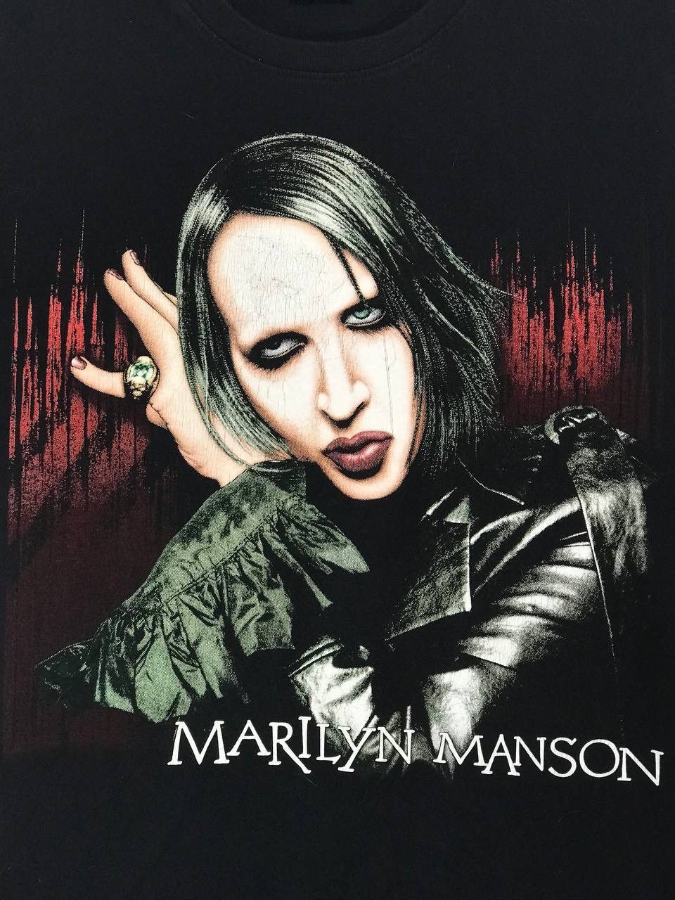 Band Tees × Vintage vintage Marilyn Manson rock american musician metal horror Size US L / EU 52-54 / 3 - 3 Thumbnail