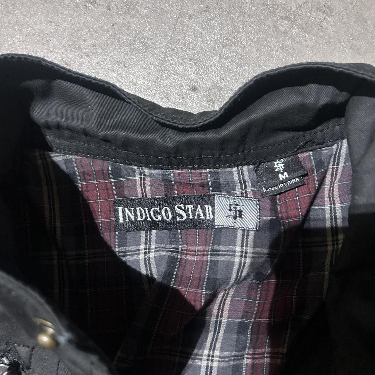 If Six Was Nine Vintage Y2K men's indigo star waxed denim black cargo jacket Size US M / EU 48-50 / 2 - 3 Thumbnail
