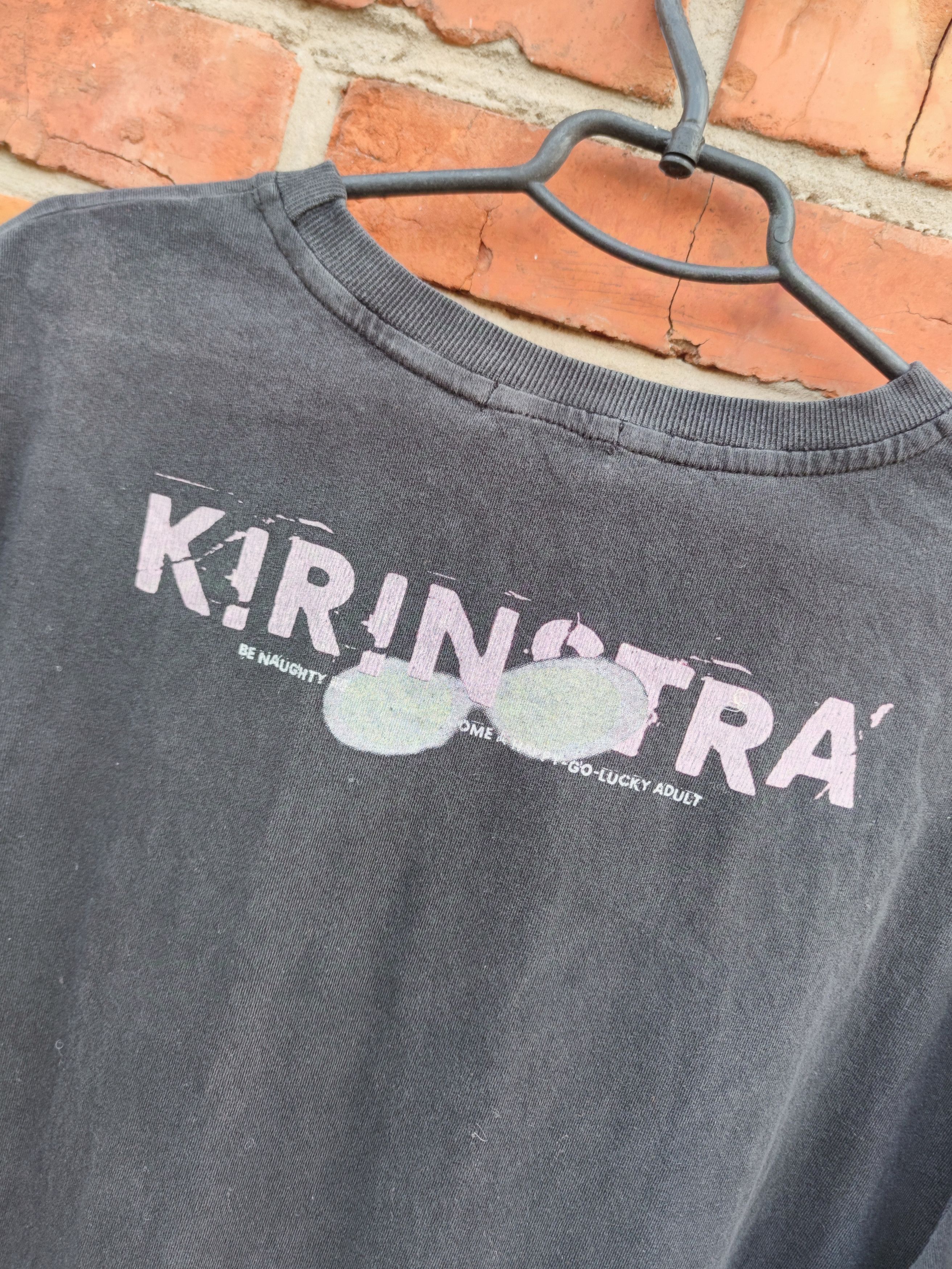 Designer Kirin Strange Oversized Black Garment Dyed Streetwear tee Size US M / EU 48-50 / 2 - 8 Thumbnail