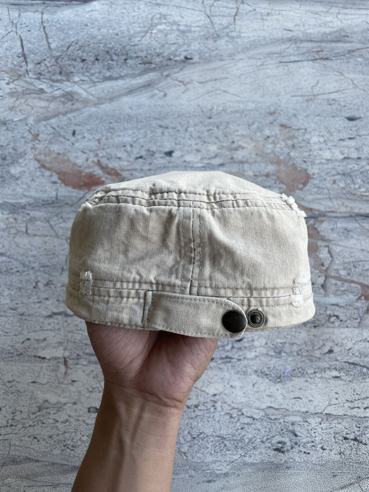 Hysteric Glamour Skull Studded Distressed Patrol Hat Size ONE SIZE - 8 Thumbnail