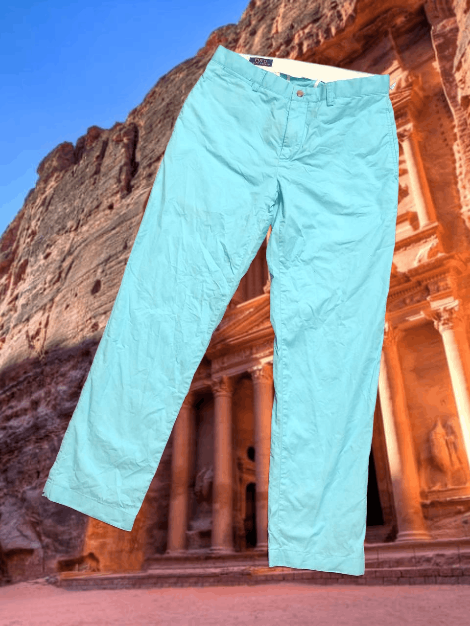 Polo Ralph Lauren Polo Ralph Lauren blue casual pants Y2K Vintage Size US 32 / EU 48 - 1 Thumbnail