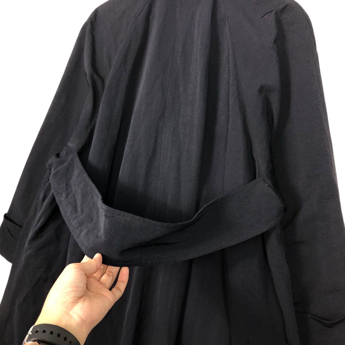 Issey Miyake 📌Rich Black Vintage Long Jacket Runway Design The Ginza Size US M / EU 48-50 / 2 - 11 Thumbnail