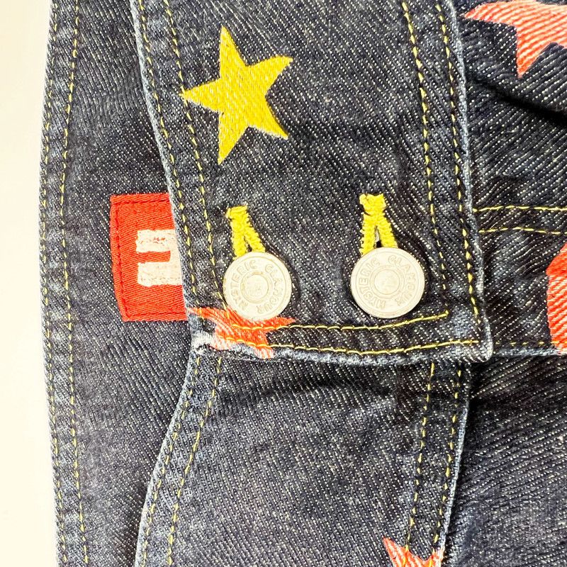 Hysteric Glamour 90s Hysteric Glamour Heart & Star Print Jeans - w27" Size 27" / US 4 / IT 40 - 5 Thumbnail