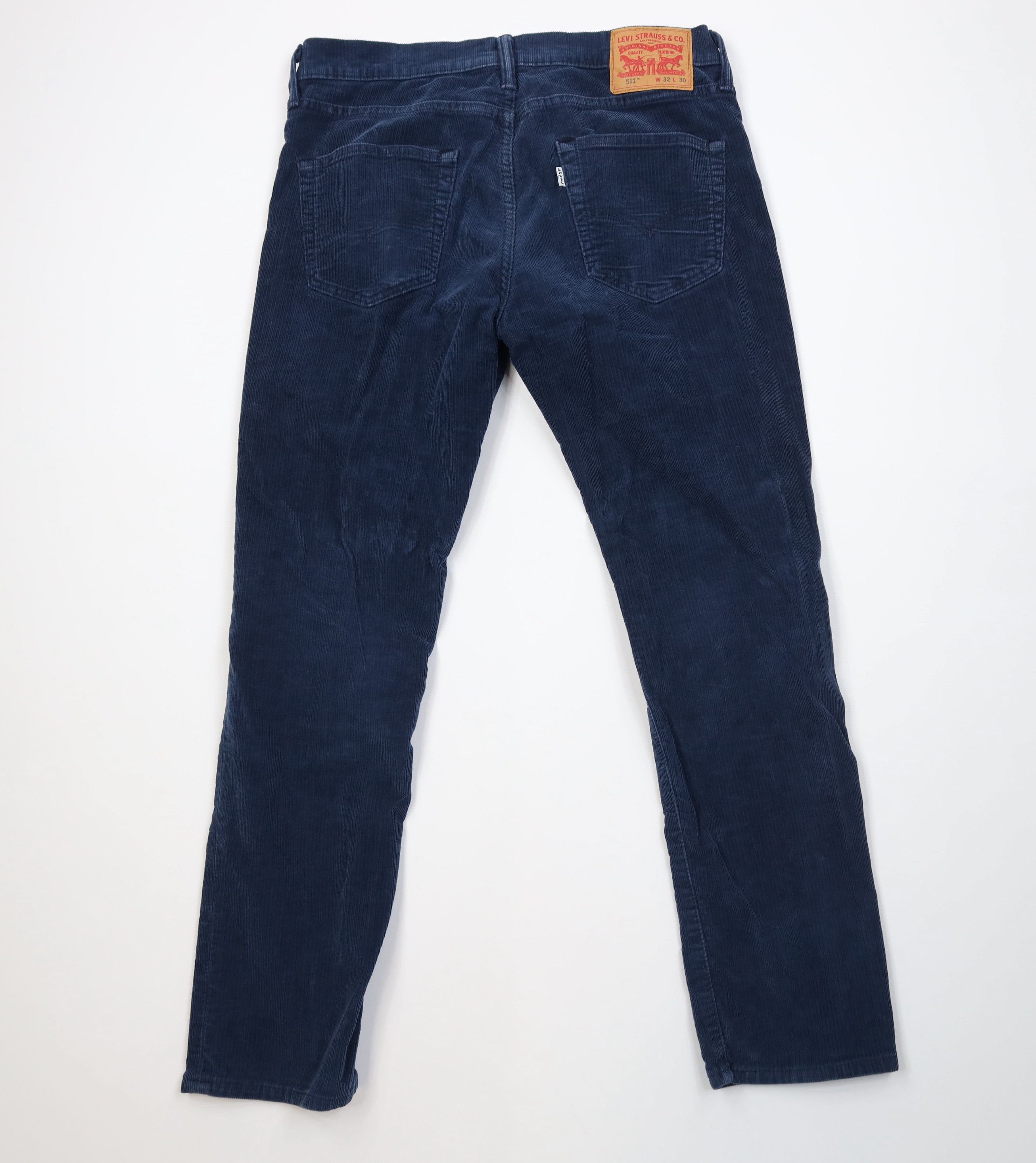 Levi's Vintage Y2K Levis 511 Slim Fit Corduroy Chino Pants Blue Size US 32 / EU 48 - 10 Thumbnail