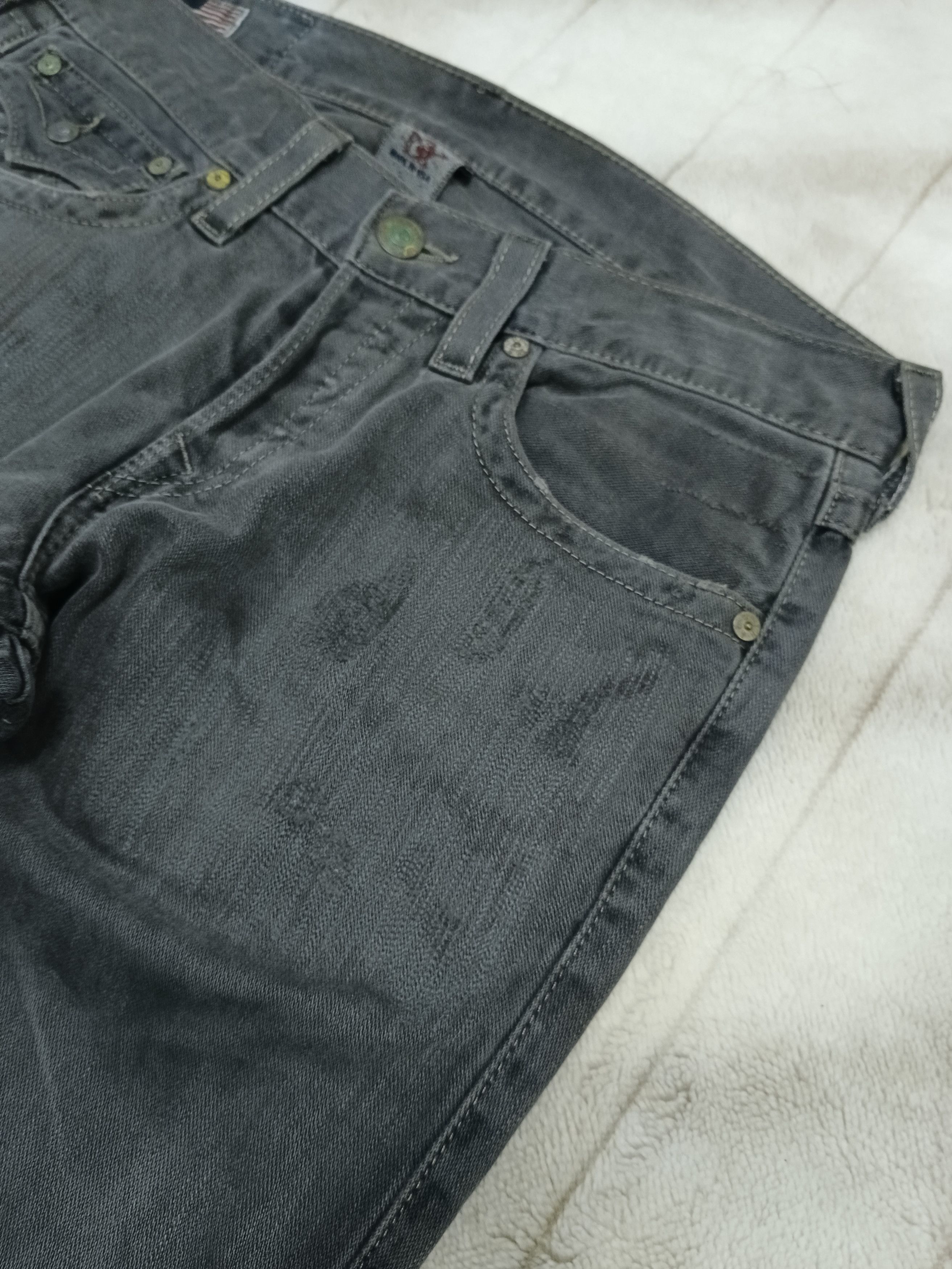 True Religion DiSTRESSED TRUE RELIGION BLACK DENIM PANTS Size US 31 - 5 Thumbnail