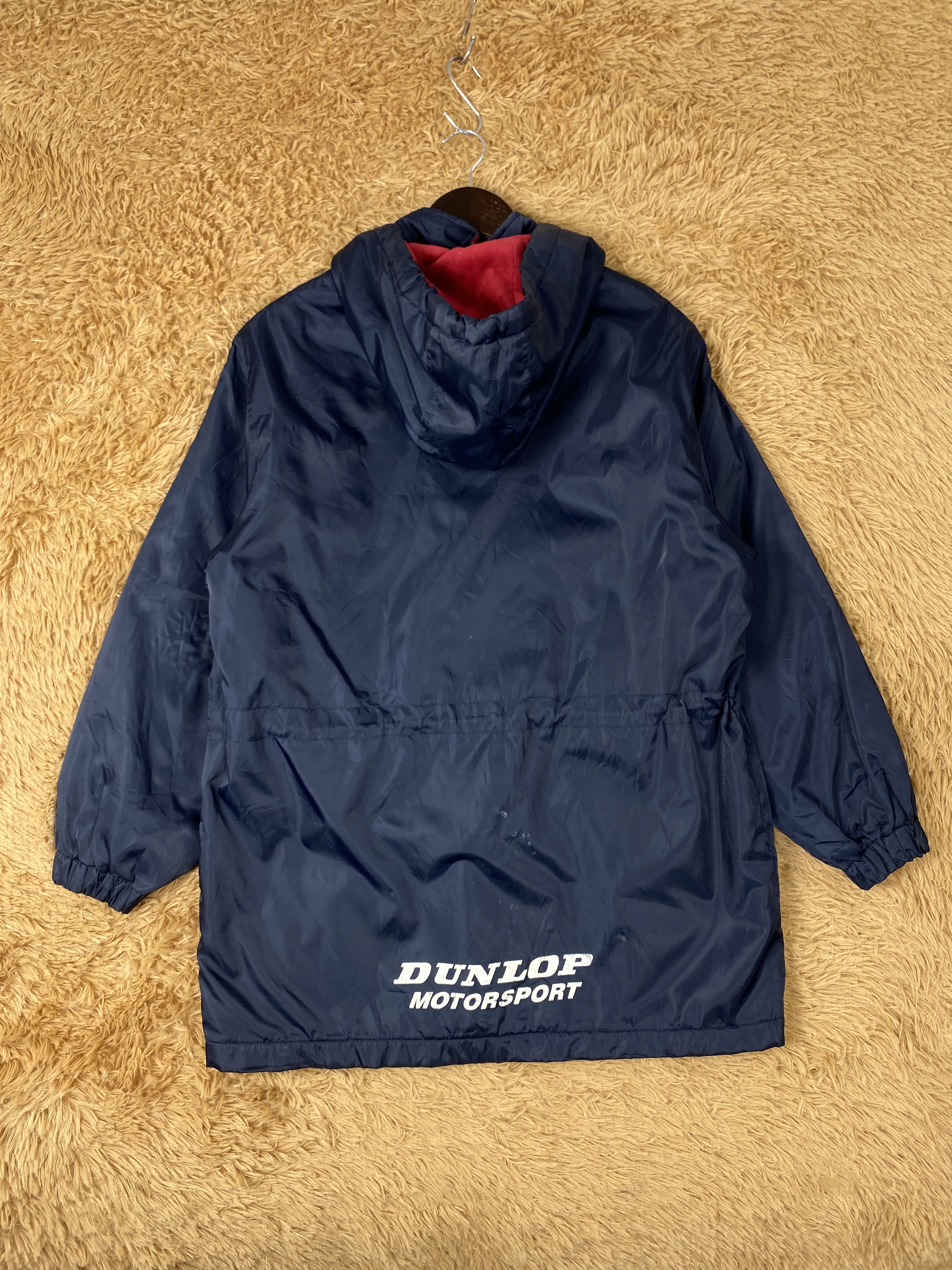 Dunlop Vintage Dunlop Motorsport Hoodie Fleece Lining Jacket J1985 Size US S / EU 44-46 / 1 - 6 Thumbnail