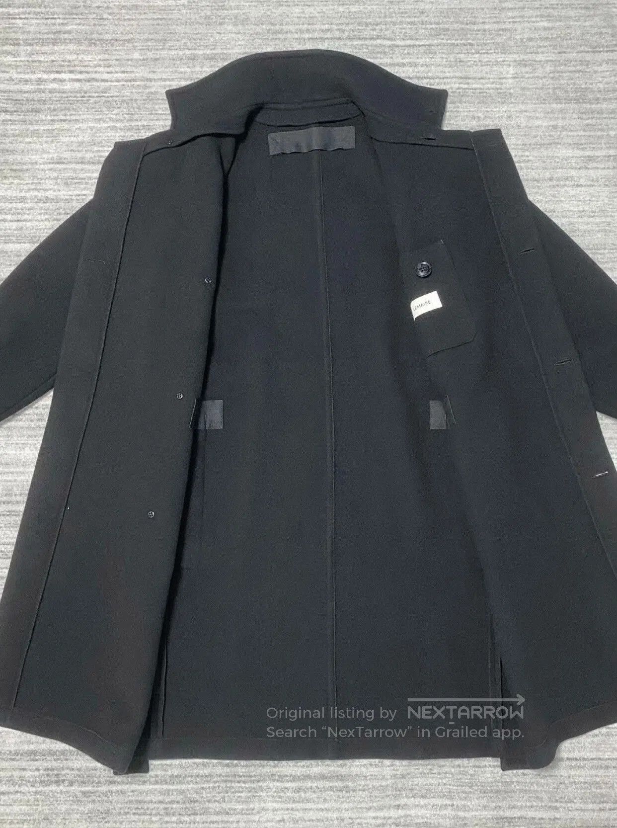 Lemaire black wool long coat by Lemaire. Size US M / EU 48-50 / 2 - 4 Thumbnail