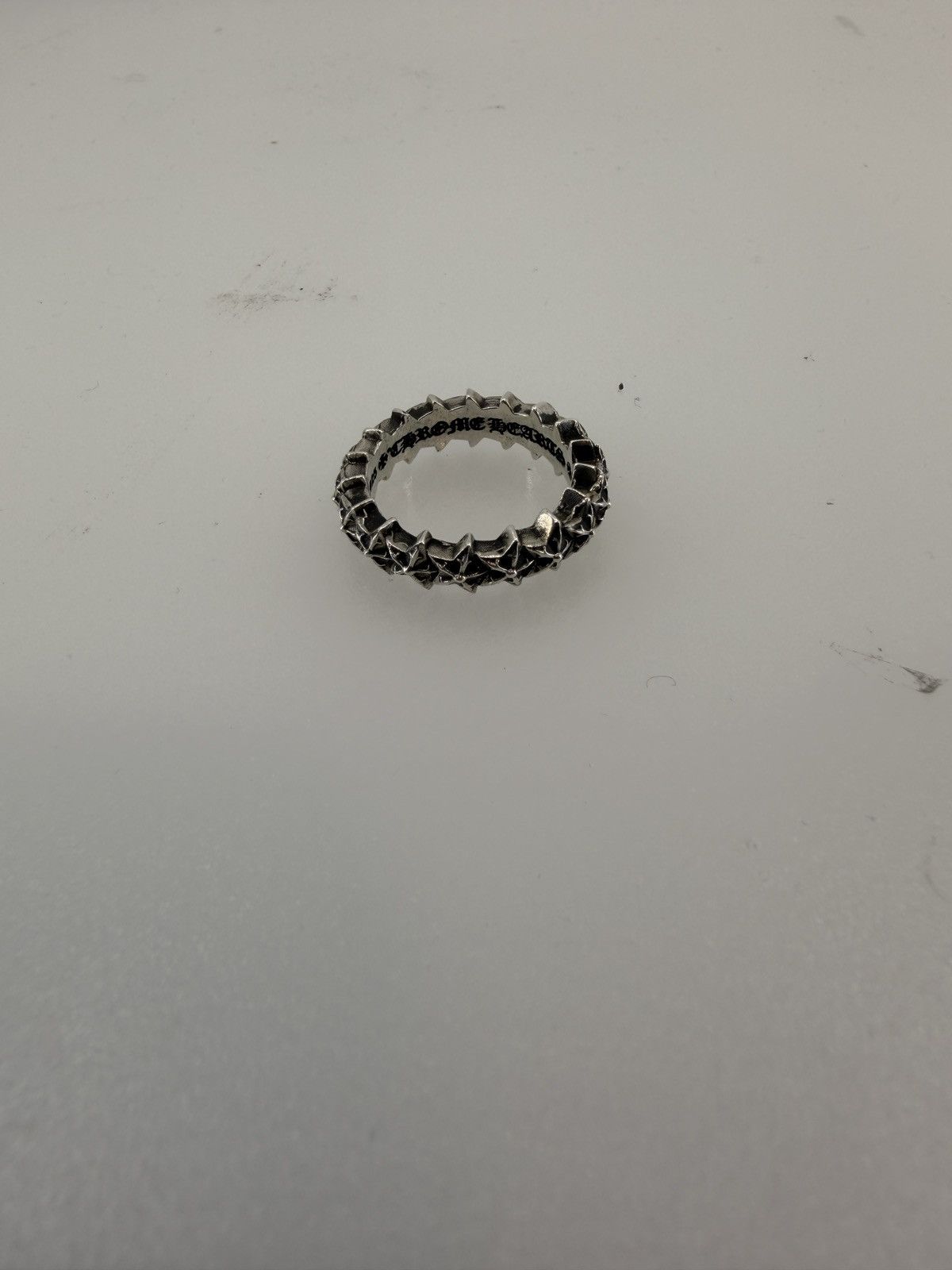 Chrome Hearts Chrome Hearts Tiny 5 Point Star Band Ring - Size 9 Size ONE SIZE - 1 Thumbnail