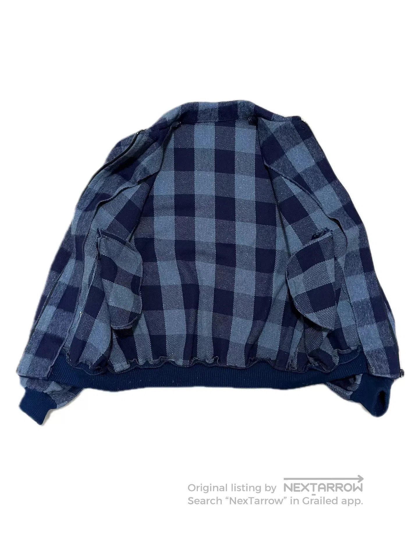 Vintage 80s Vintage Blue Plaid Wool Jacket. Size US M / EU 48-50 / 2 - 3 Thumbnail