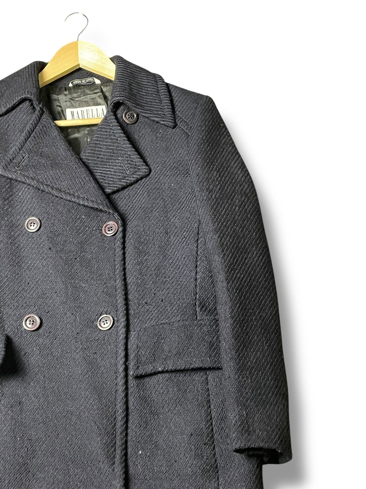 Japanese Brand × Vintage Marella Double Breasted Pea Coat (54) Size US XXS / EU 40 - 5 Thumbnail