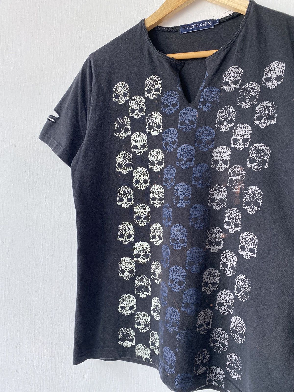 HYDROGEN × Vintage Hydrogen Skull T-shirt Size US S / EU 44-46 / 1 - 2 Thumbnail