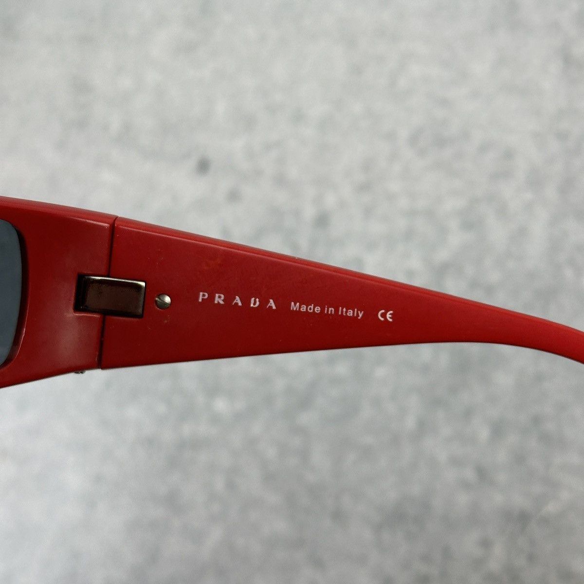 Prada Prada Sprot Sunglasses SPS 06E OBU-1A1 Red Glasses Red Size ONE SIZE - 6 Thumbnail