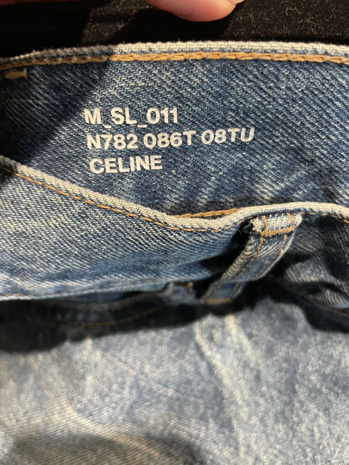 Celine LOU JEANS IN VINTAGE UNION WASH DENIM Size US 34 / EU 50 - 4 Thumbnail