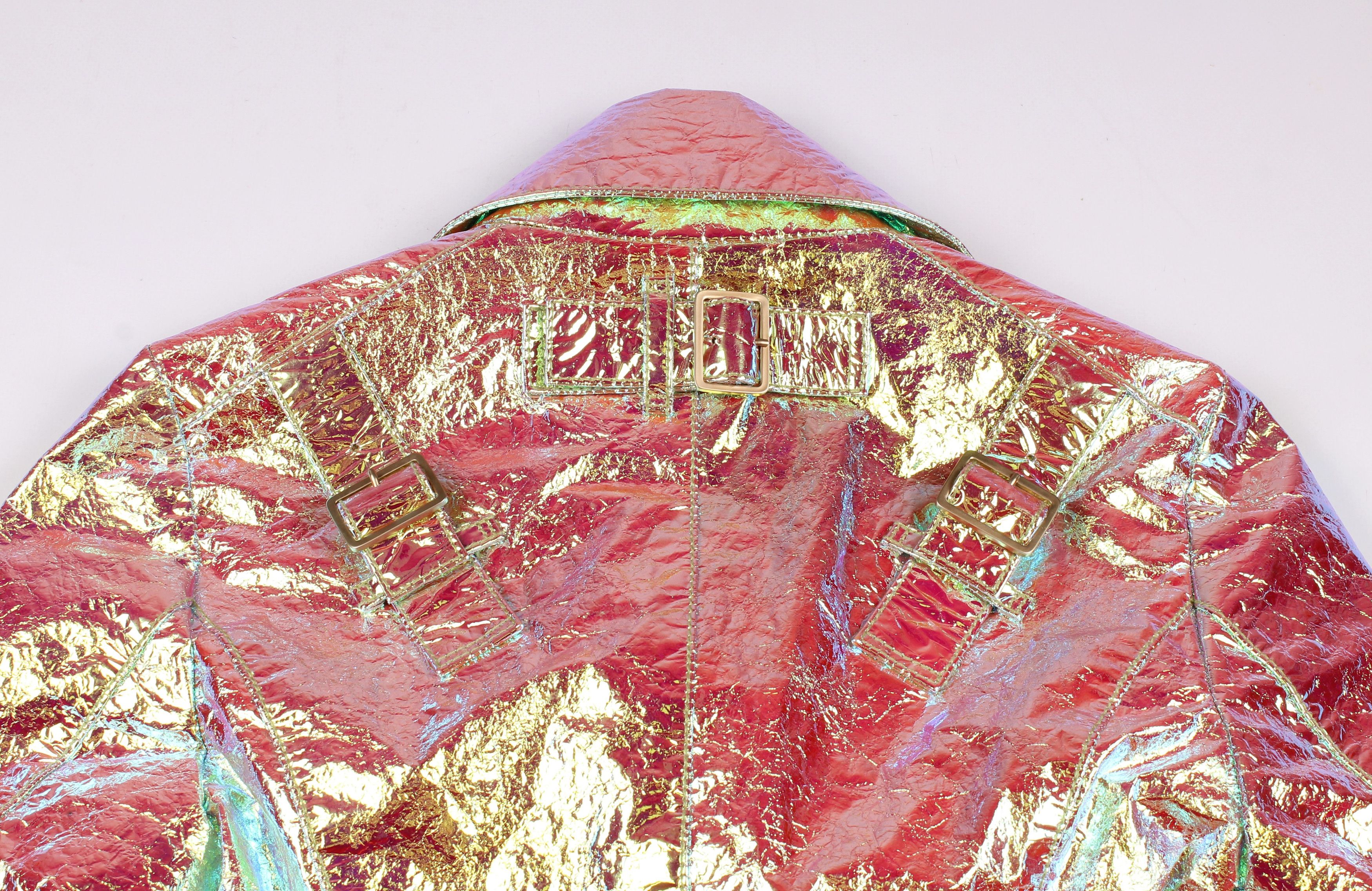 Blumarine Rare Blumarine FW 2012 Sparkle Runway Biker Jacket Size XS / US 0-2 / IT 36-38 - 7 Thumbnail
