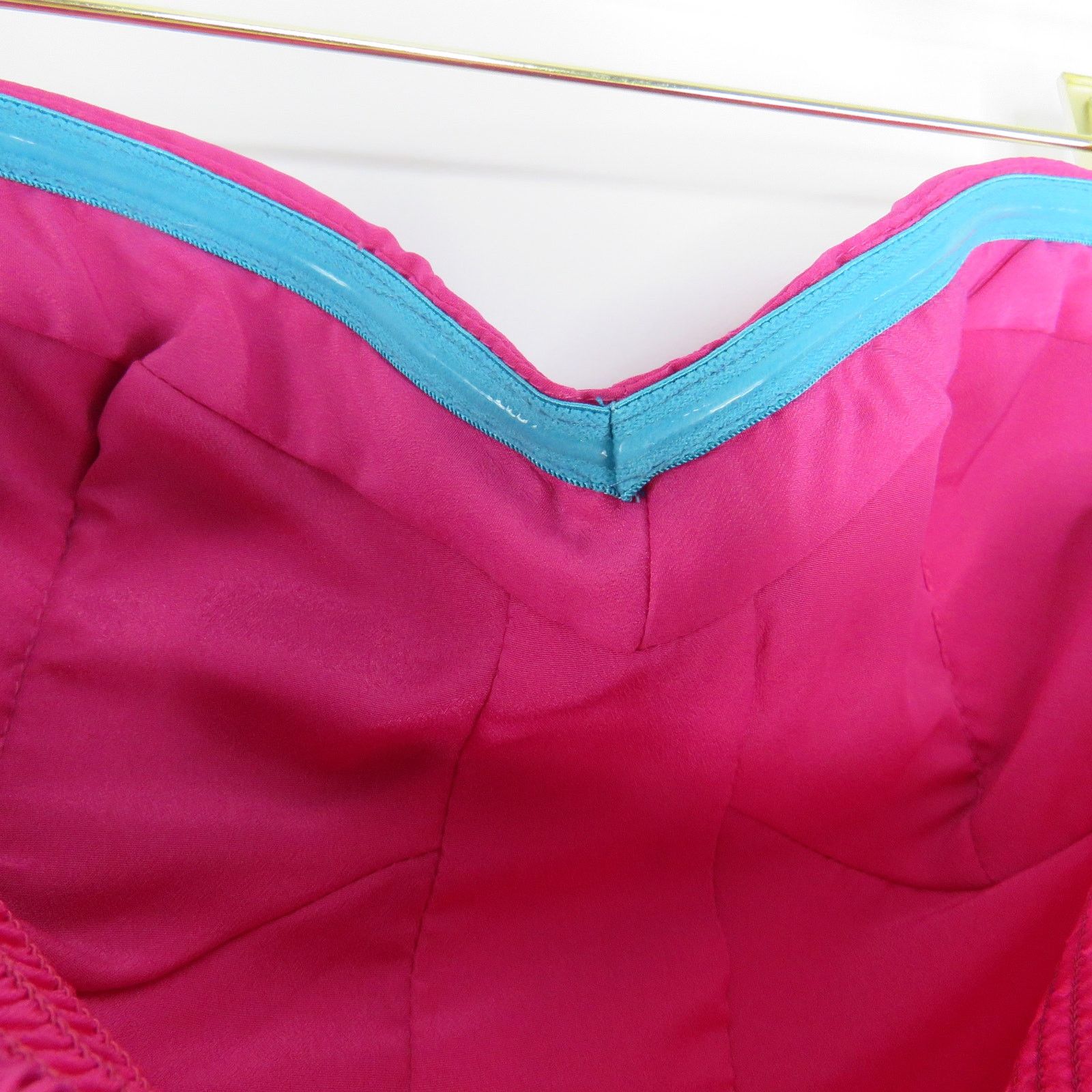 Vintage Y2k Hot Pink Strapless Corset Mini Dress Medium Barbiecore Size M / US 6-8 / IT 42-44 - 6 Thumbnail