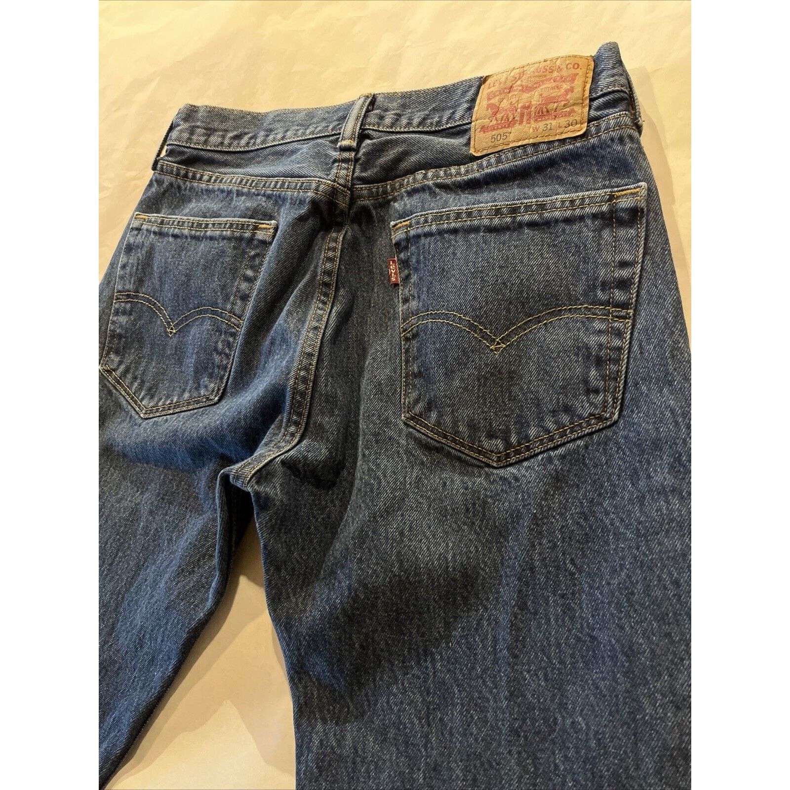 Levi's Levi's 505 Mens Jeans 31x30 Regular Fit Outdoor Medium Wash Size US 30 / EU 46 - 13 Thumbnail