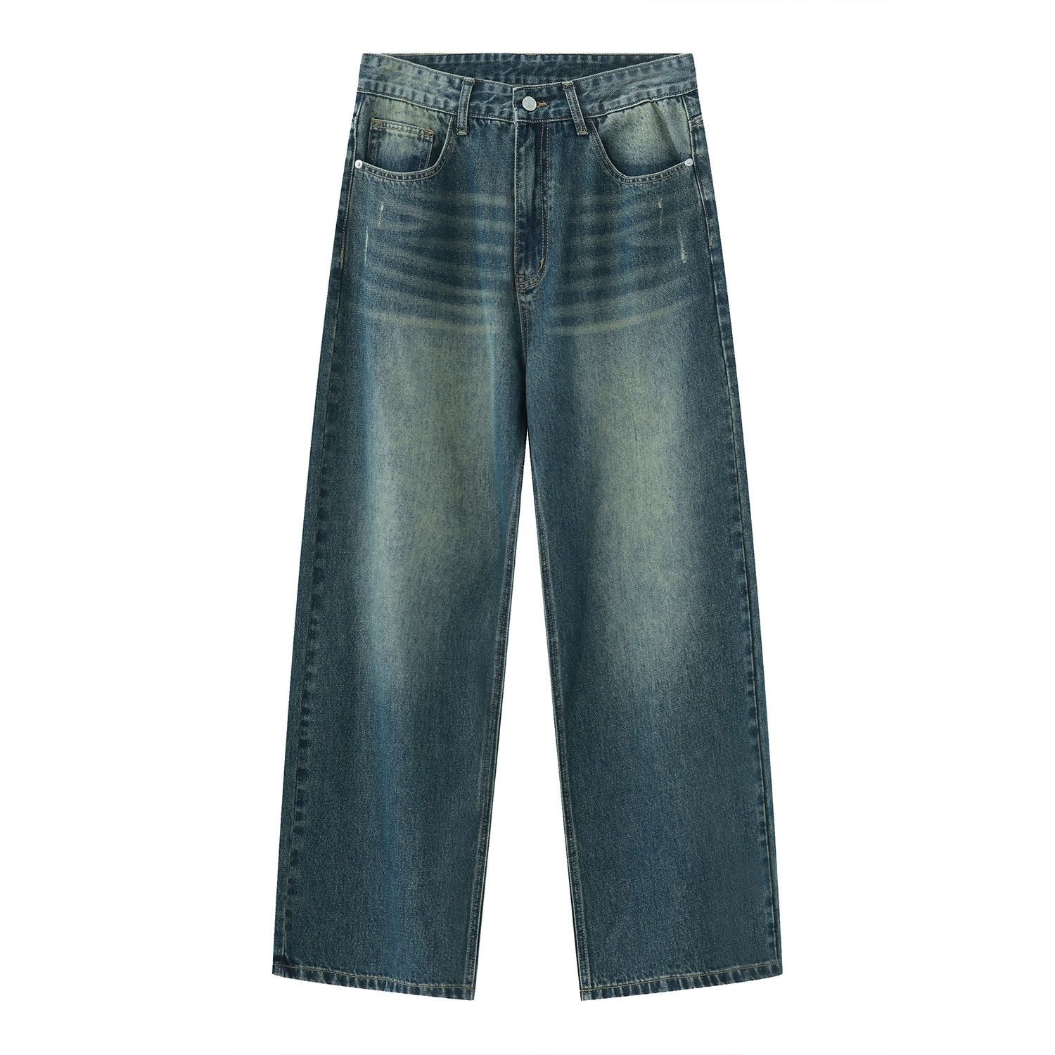Vintage Men's distressed washed loose vintage jeans Size US 32 / EU 48 - 5 Thumbnail